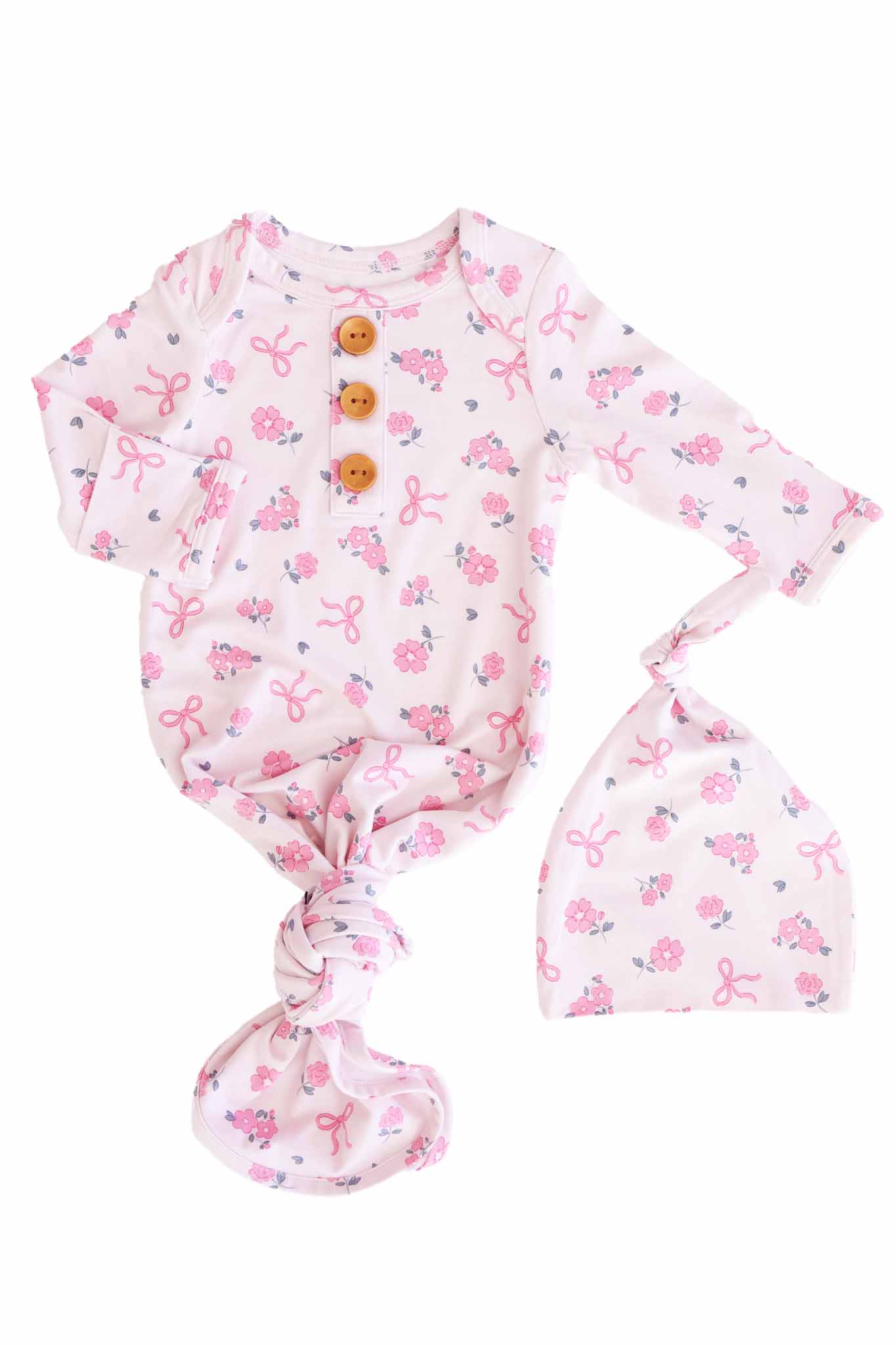 Printed Knot Gowns for Girls | Best Sellers - Image 40