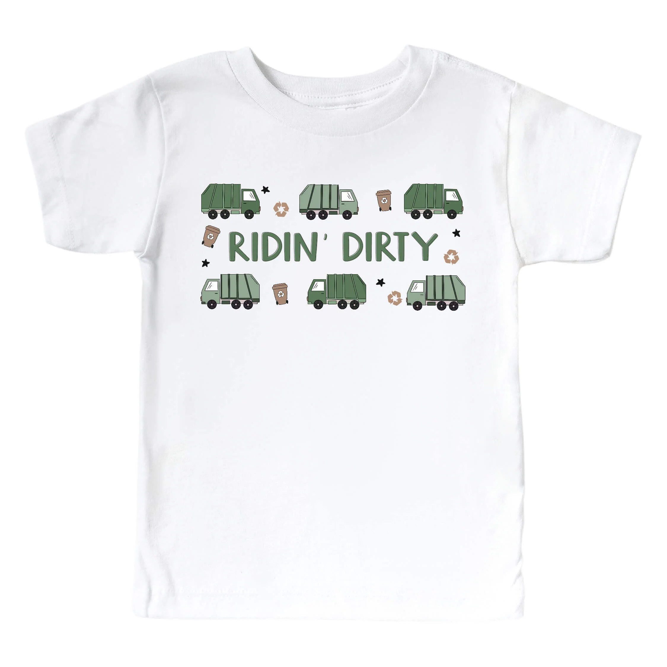 Ridin' Dirty Kids Graphic Tee | White
