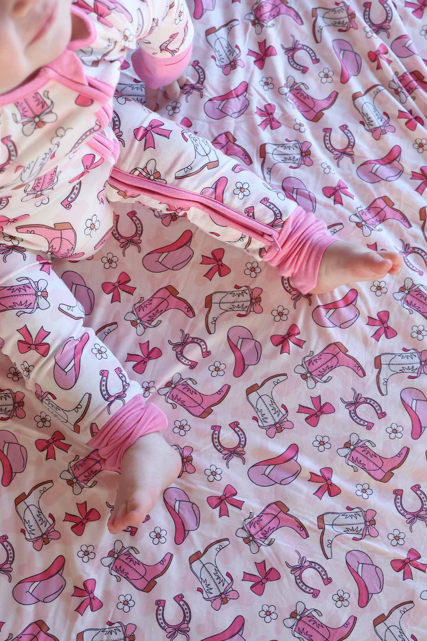 Rodeo Dreams Convertible Zip Romper | Pink - Image 3