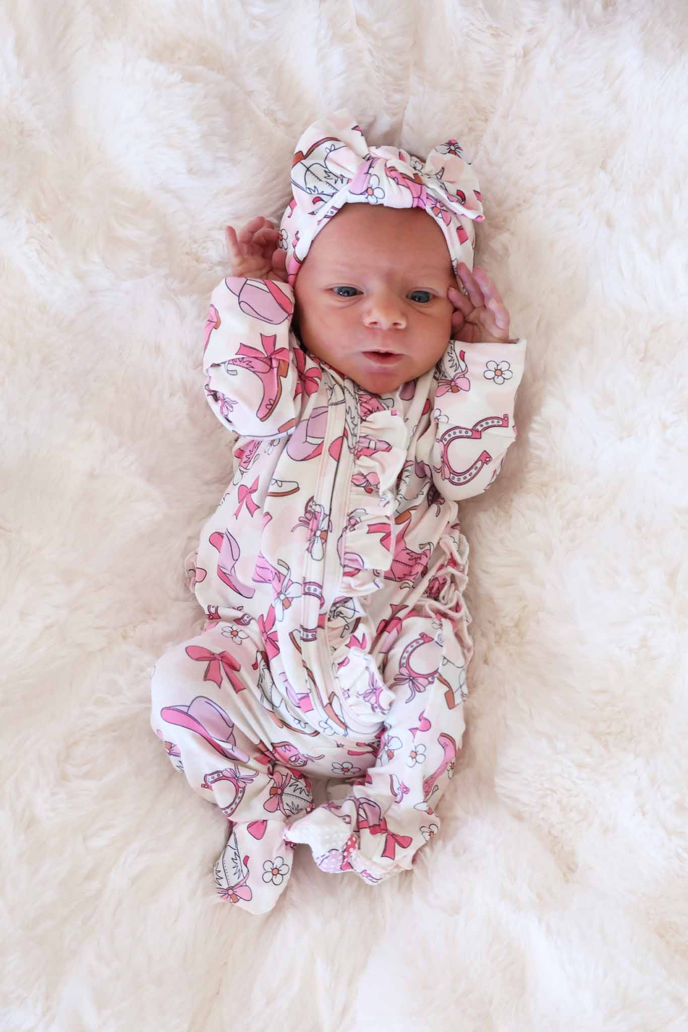 Rodeo Dreams Knit Large Bow Headwrap | Pink - Image 6