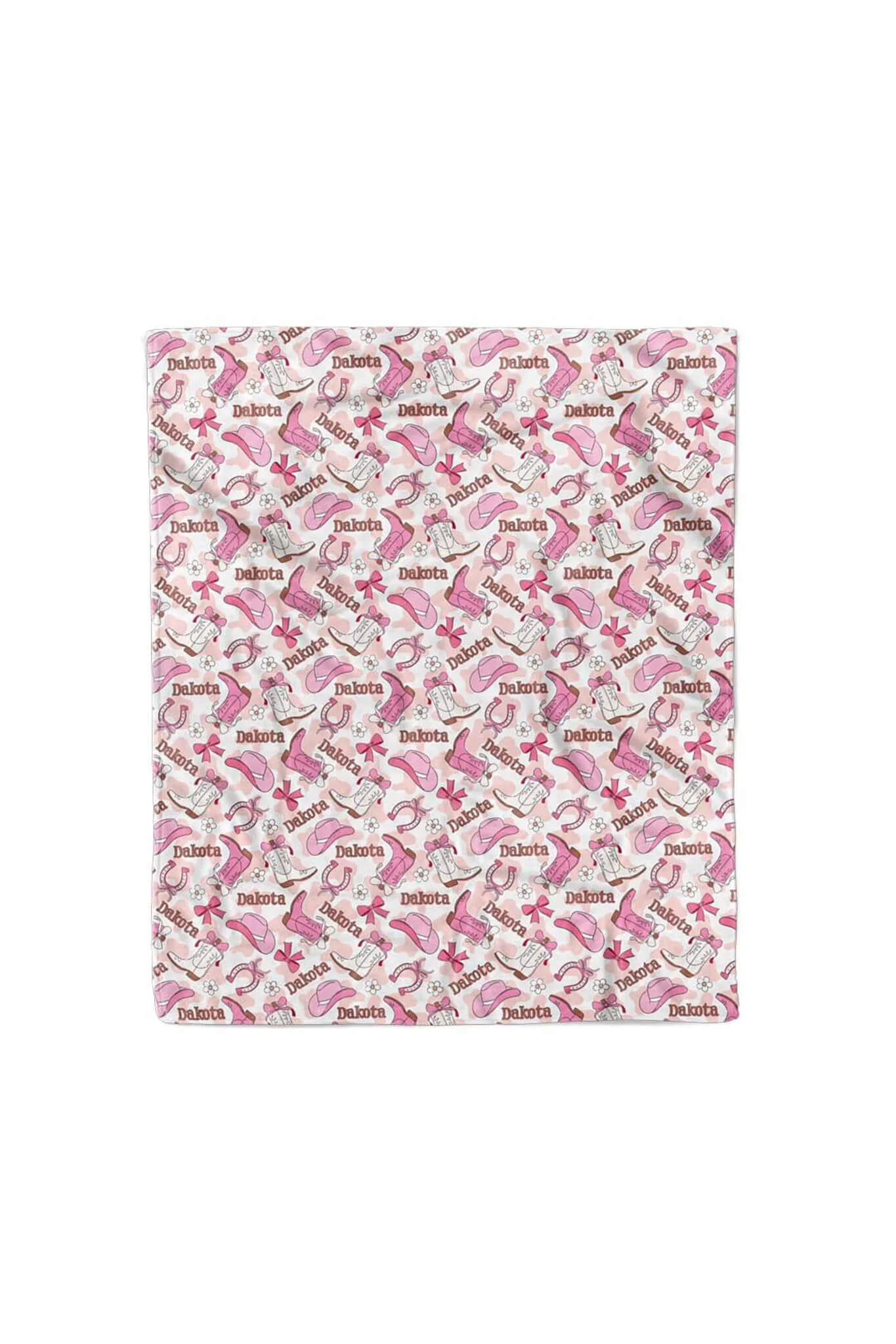Rodeo Dreams Personalized Kids Blanket | Pink - Image 5