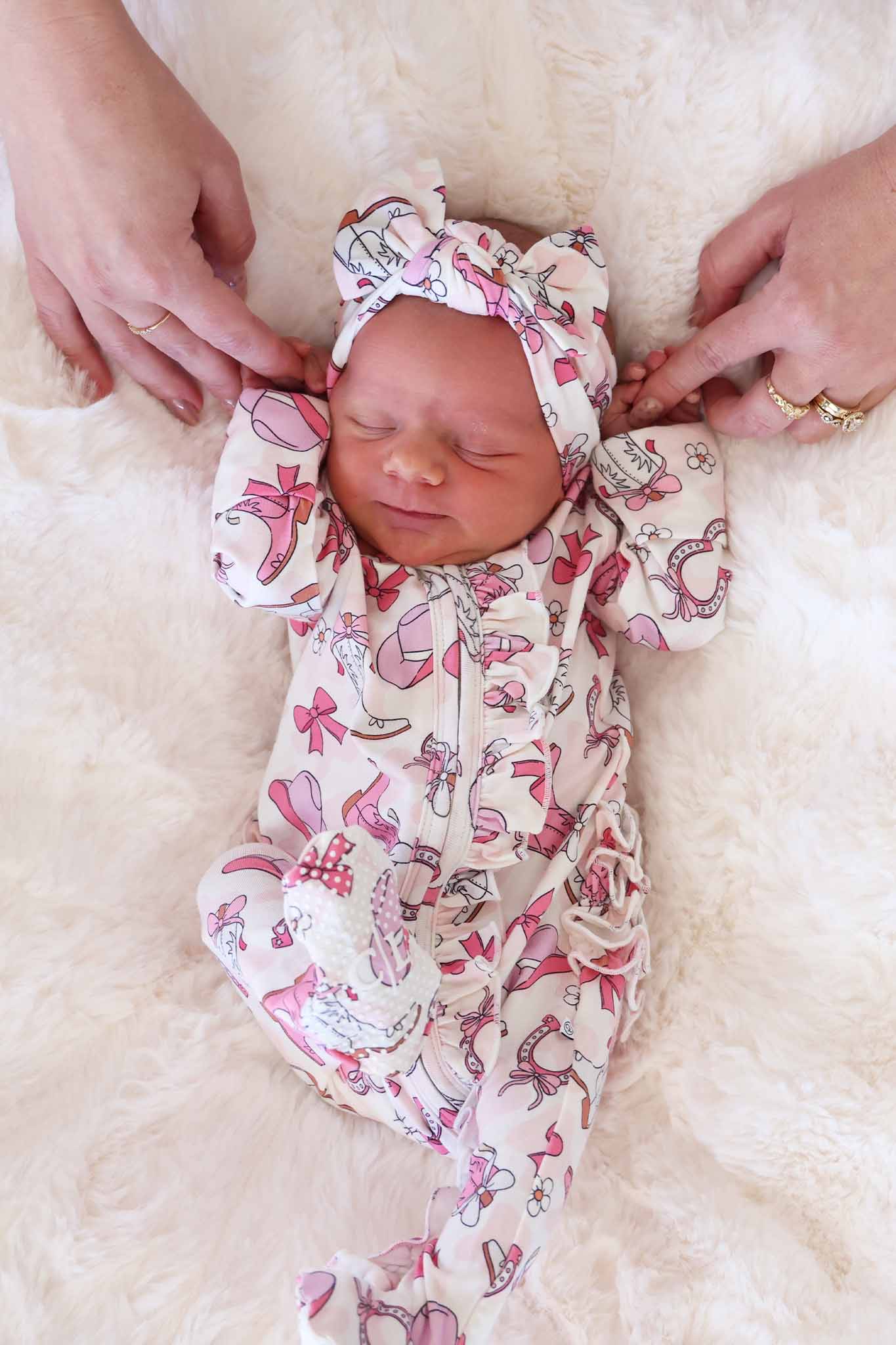 Rodeo Dreams Knit Large Bow Headwrap | Pink - Image 5