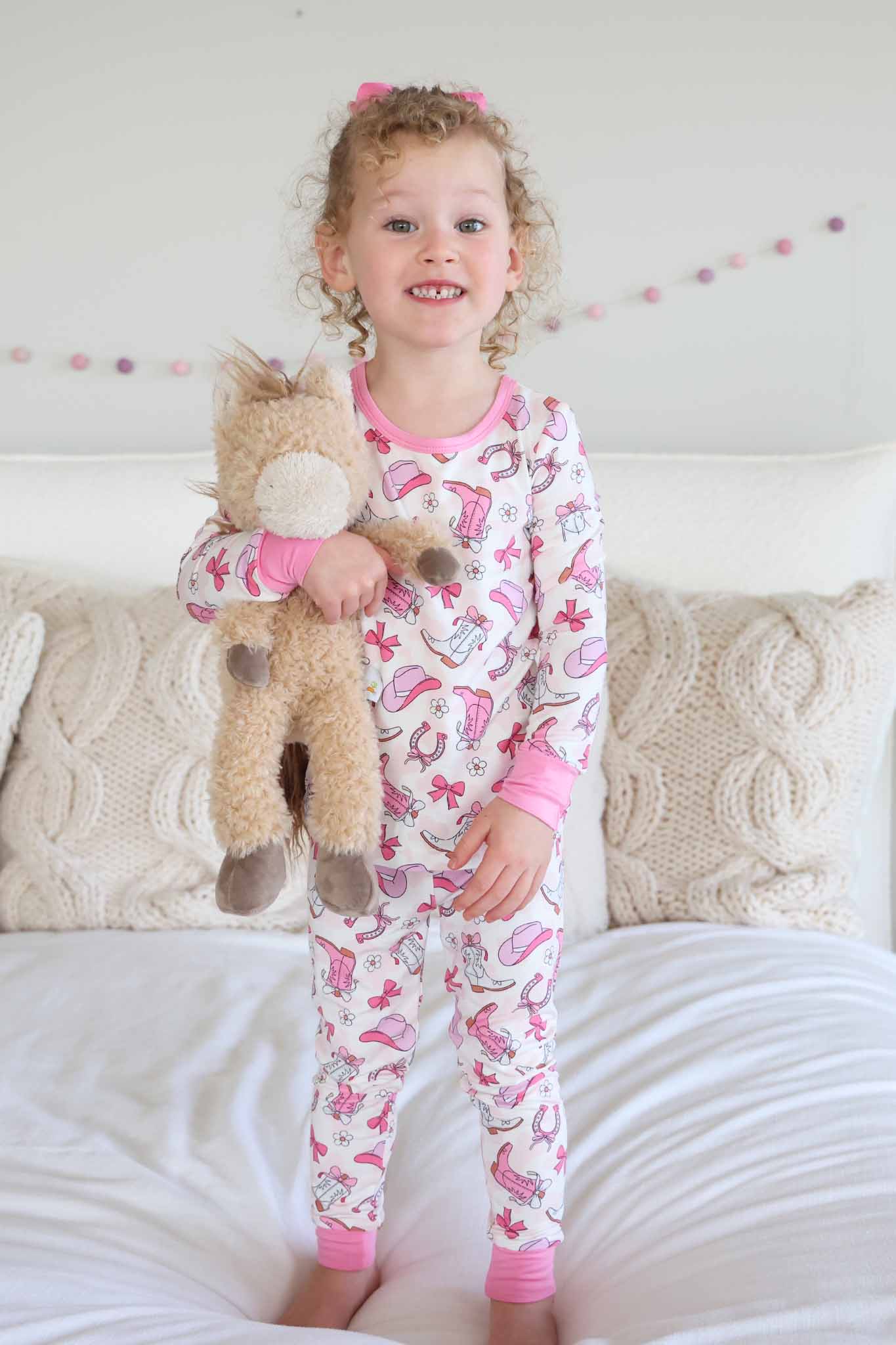 Rodeo Dreams Two Piece Pajama Set | Pink - Image 10
