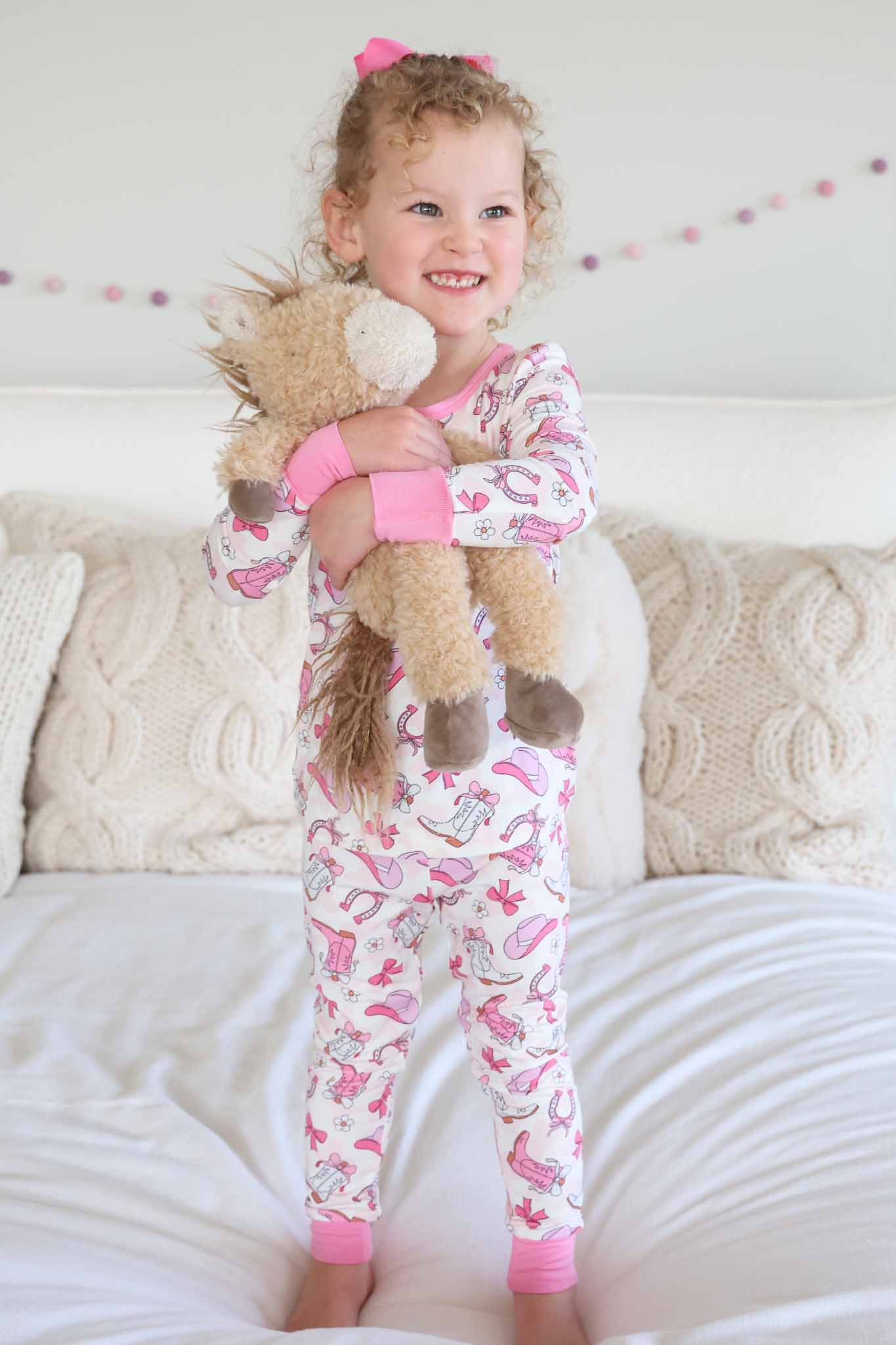 Rodeo Dreams Two Piece Pajama Set | Pink - Image 11