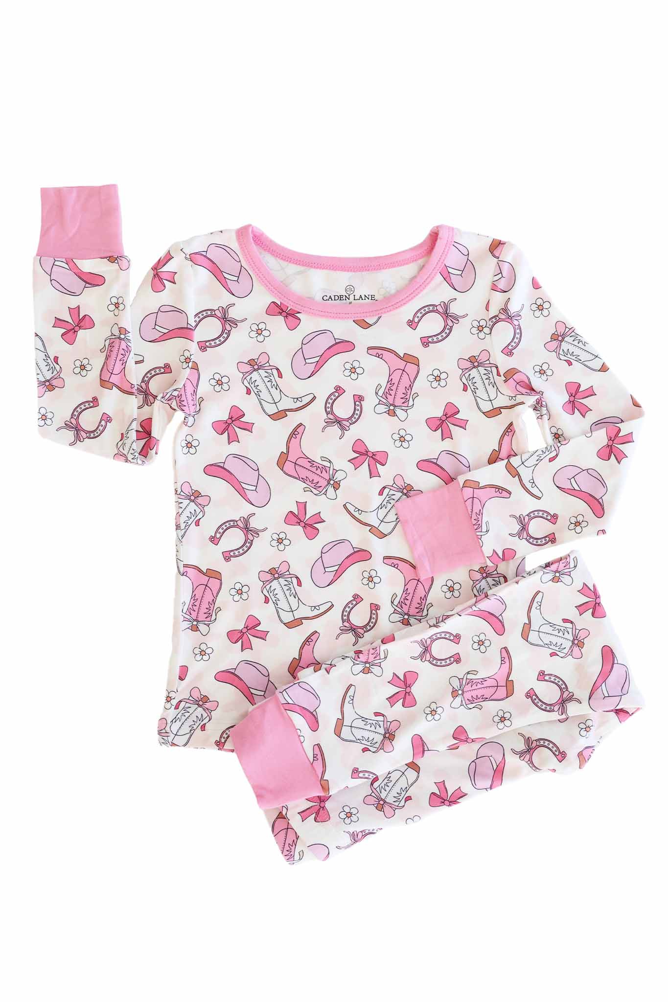 Rodeo Dreams Two Piece Pajama Set | Pink - Image 2