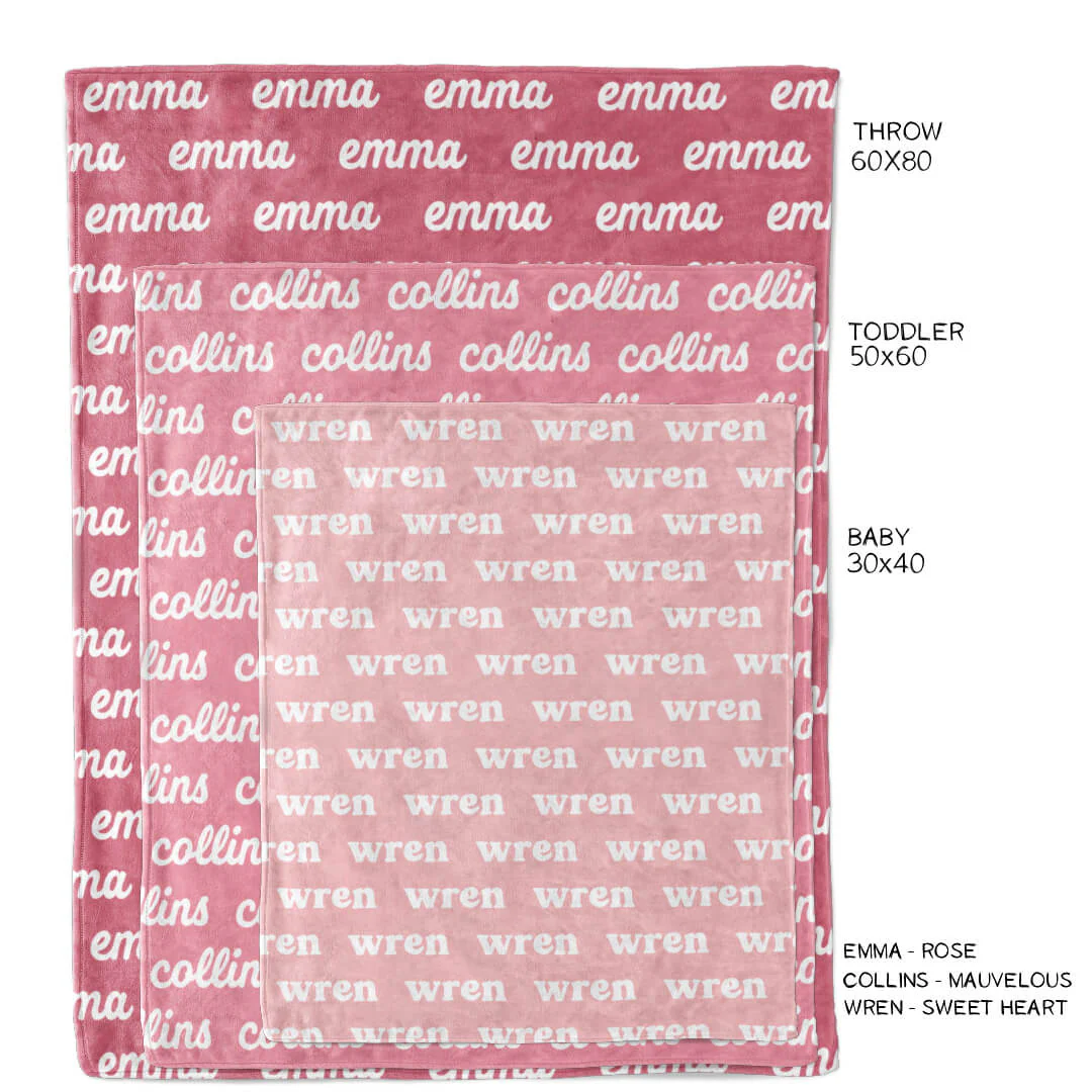 Rose Blossom Personalized Color Blanket - Image 3