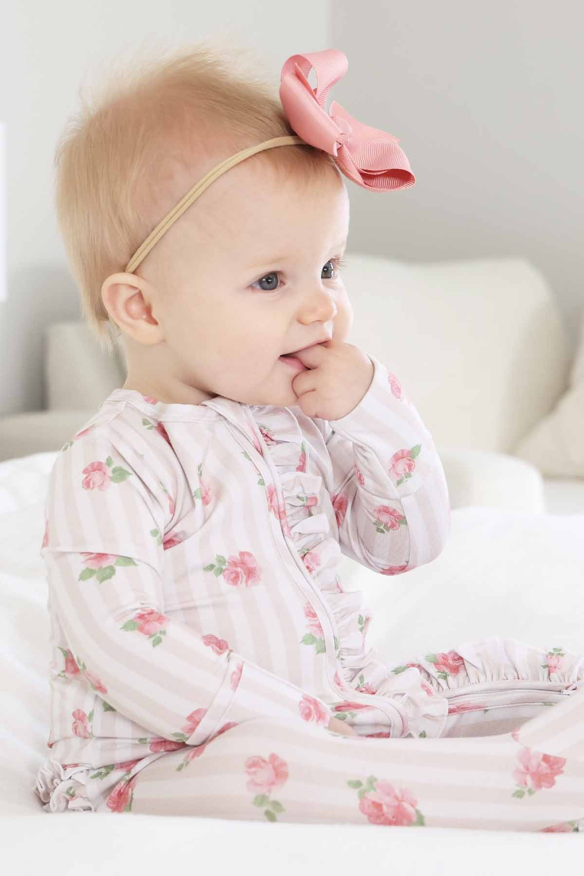 Rosy & Cozy Ruffle Zipper Footie - Image 12