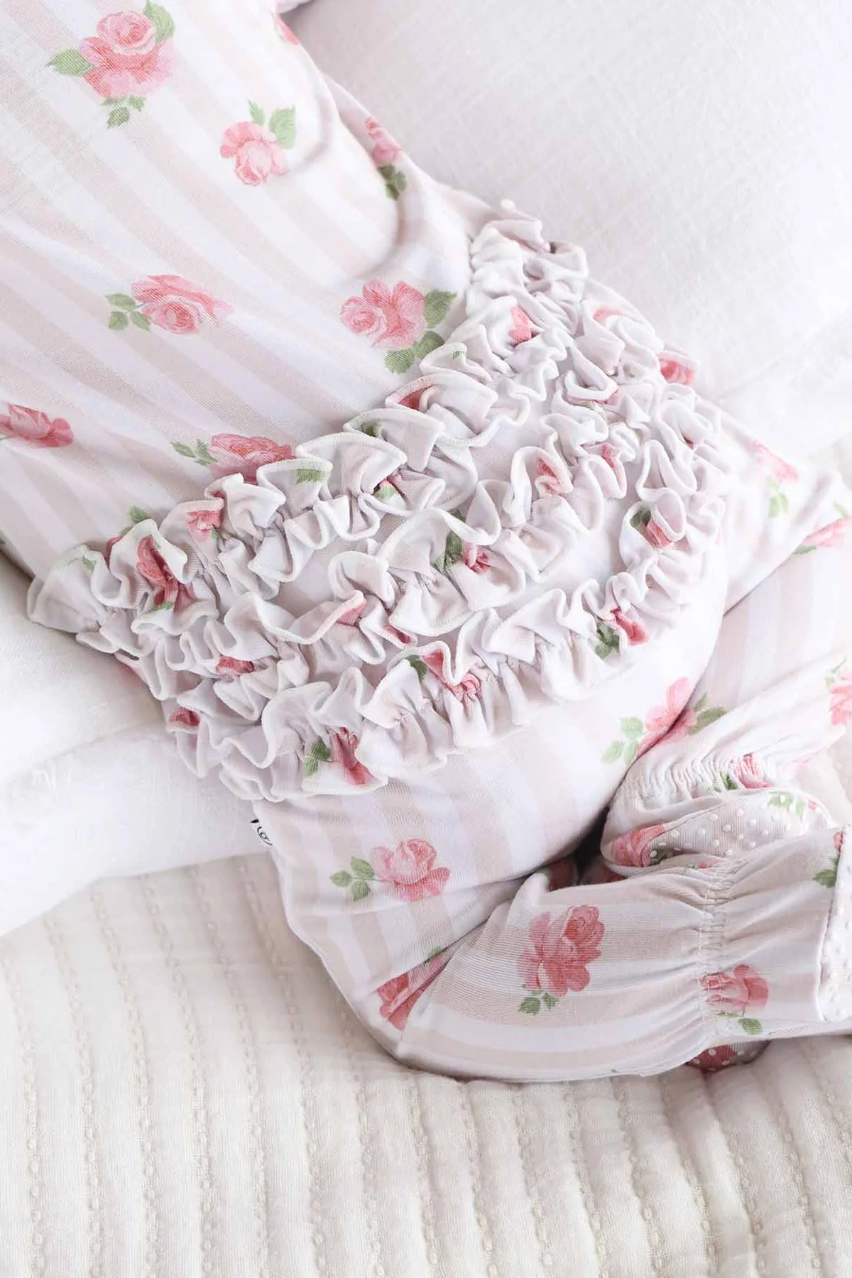 Rosy & Cozy Ruffle Zipper Footie - Image 13