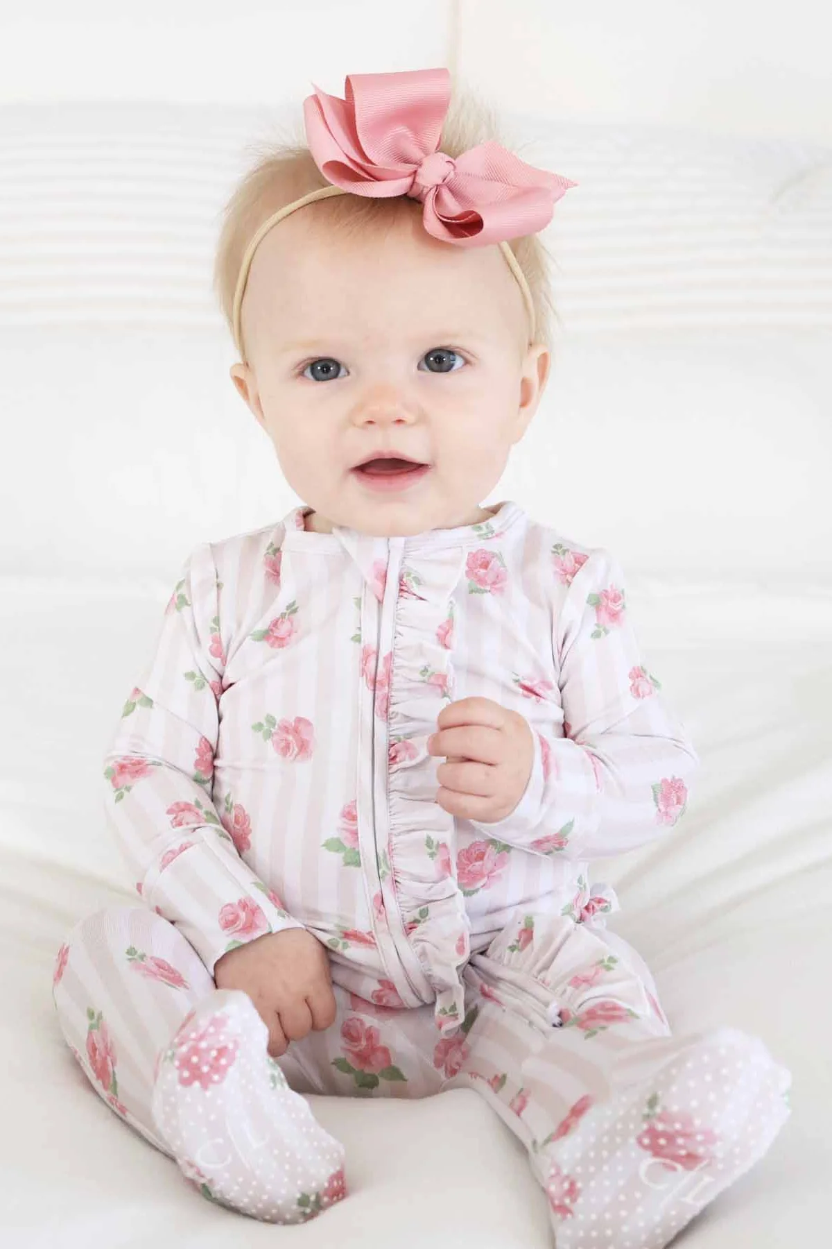 Rosy & Cozy Ruffle Zipper Footie - Image 14