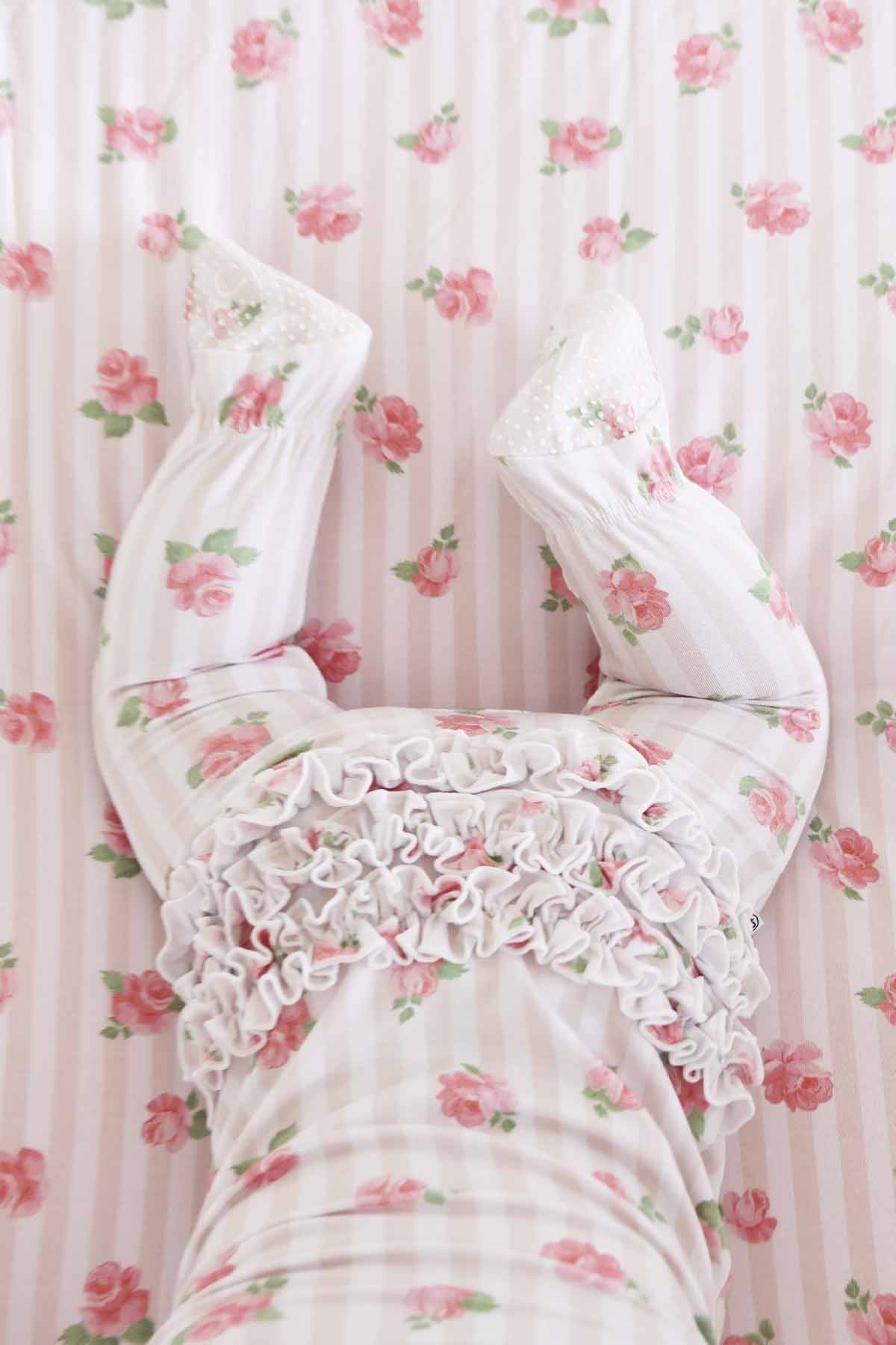 Rosy & Cozy Ruffle Zipper Footie - Image 3