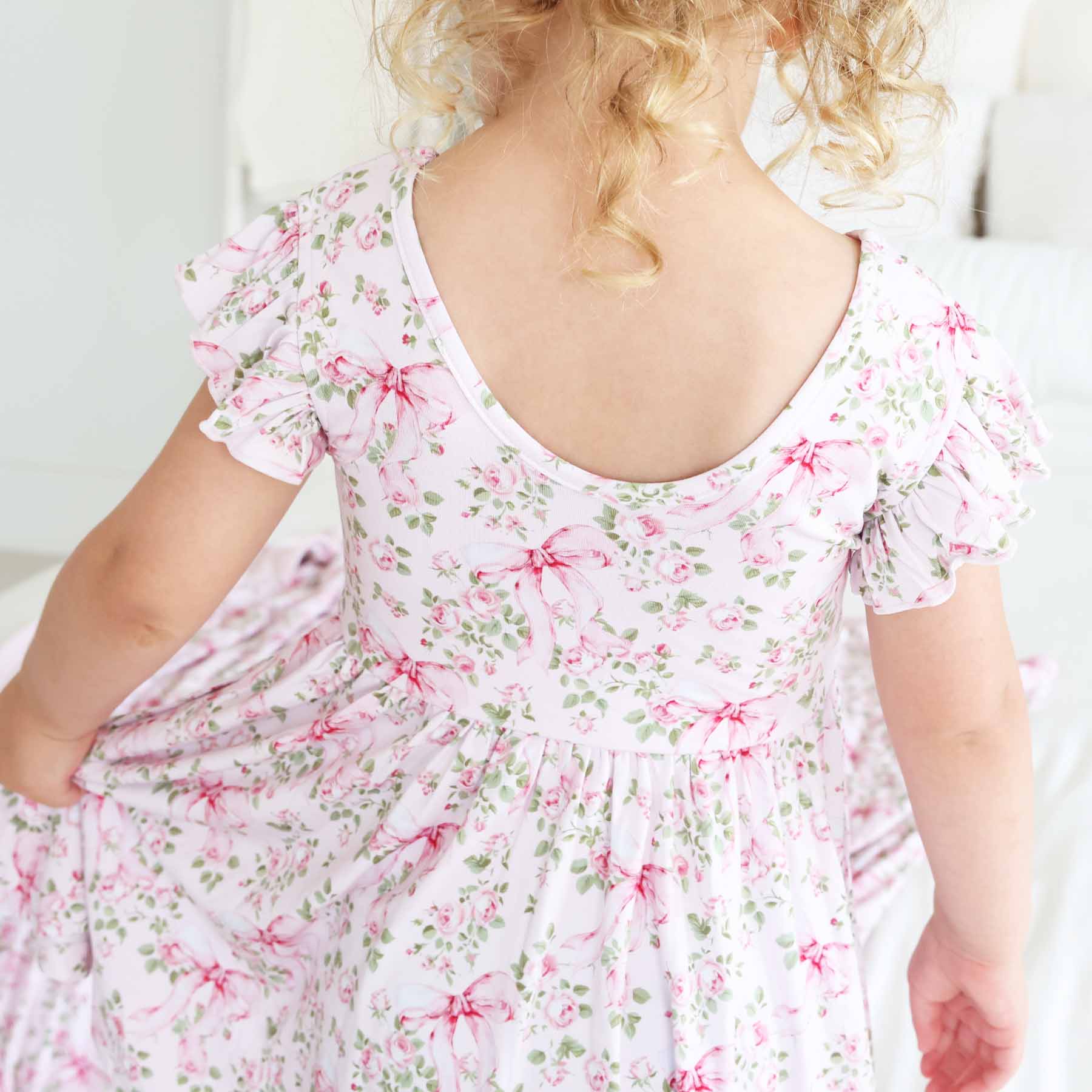 Ruffle Twirl Dress | Bows in Bloom - Image 3