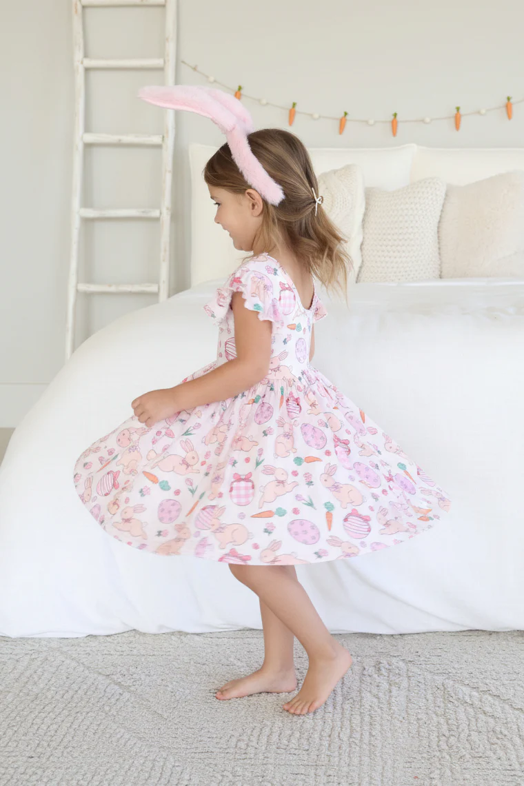 Ruffle Twirl Dress | Hoppy Spring Pink - Image 7