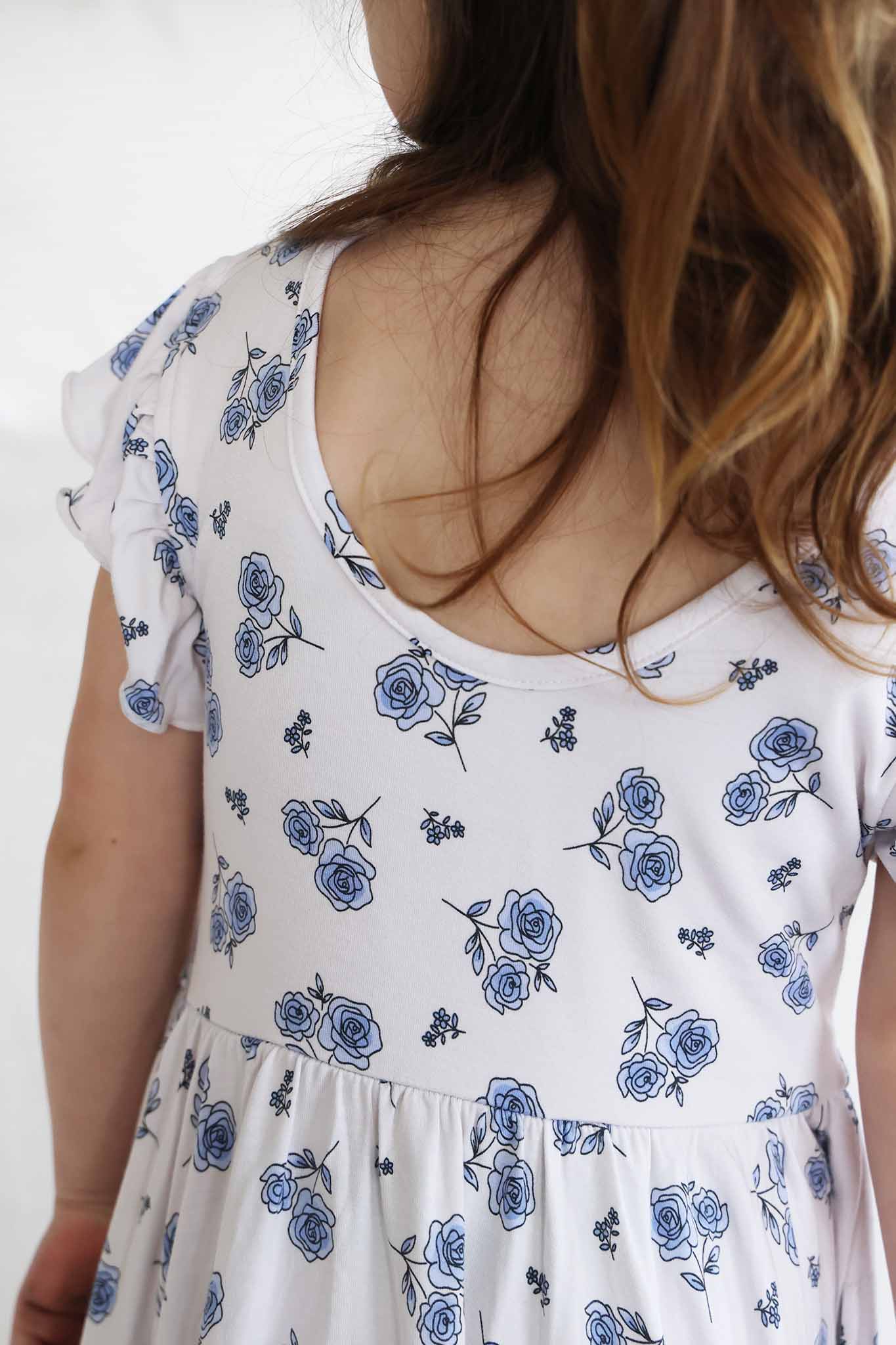 Ruffle Twirl Dress | Sapphire Garden - Image 10