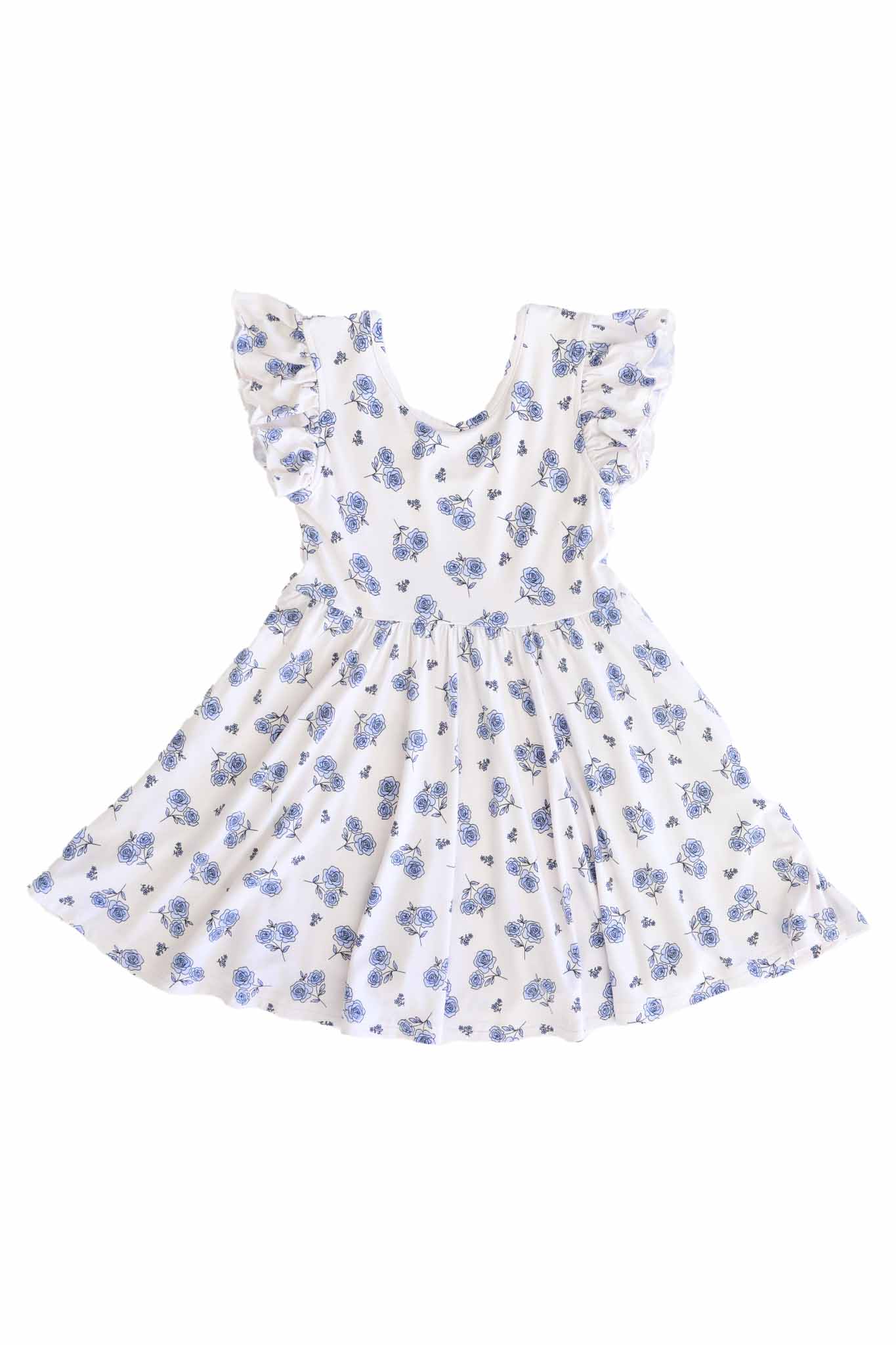 Ruffle Twirl Dress | Sapphire Garden - Image 2