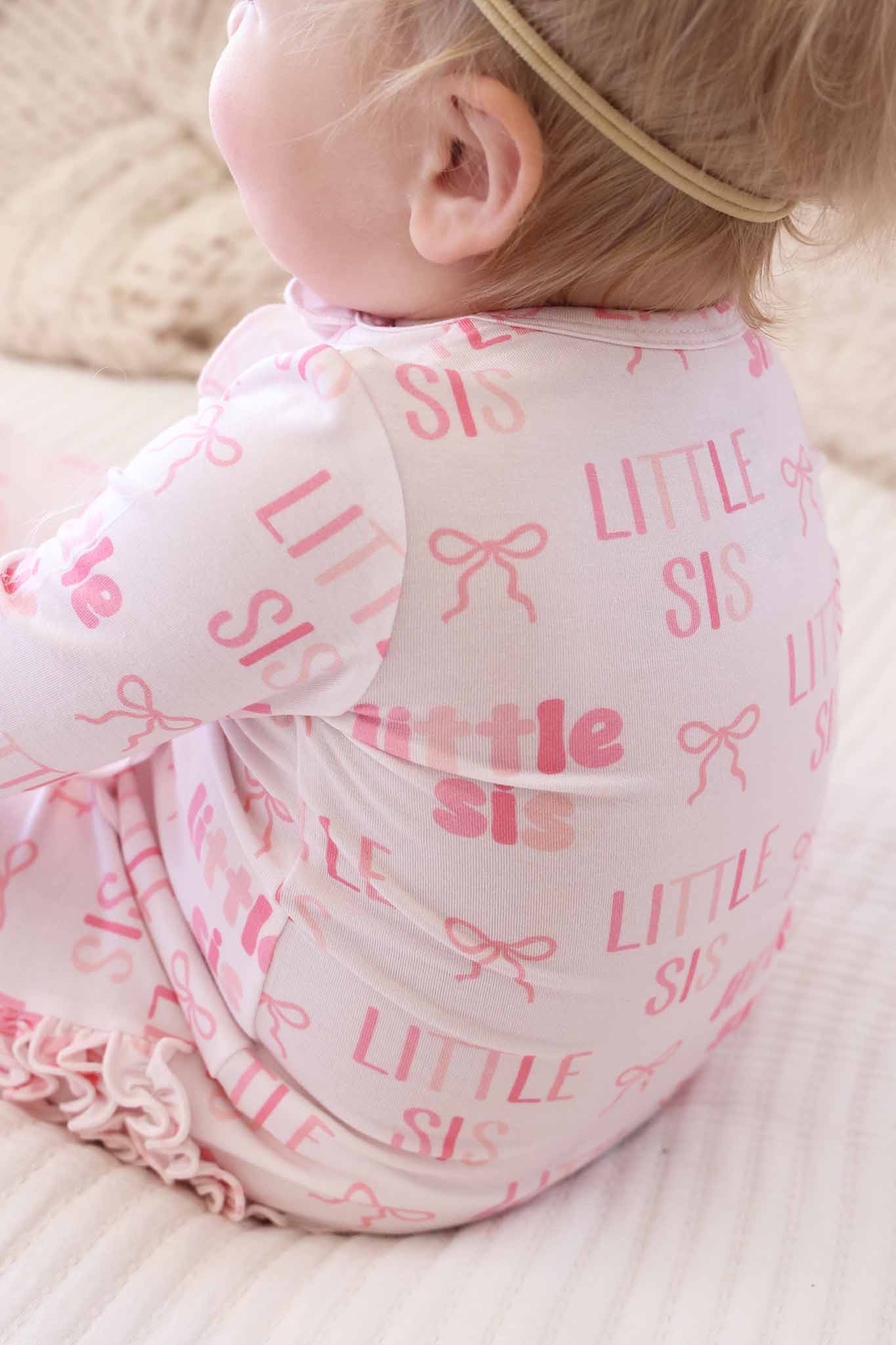 Ruffle Zipper Footie | Little Sis - Image 12