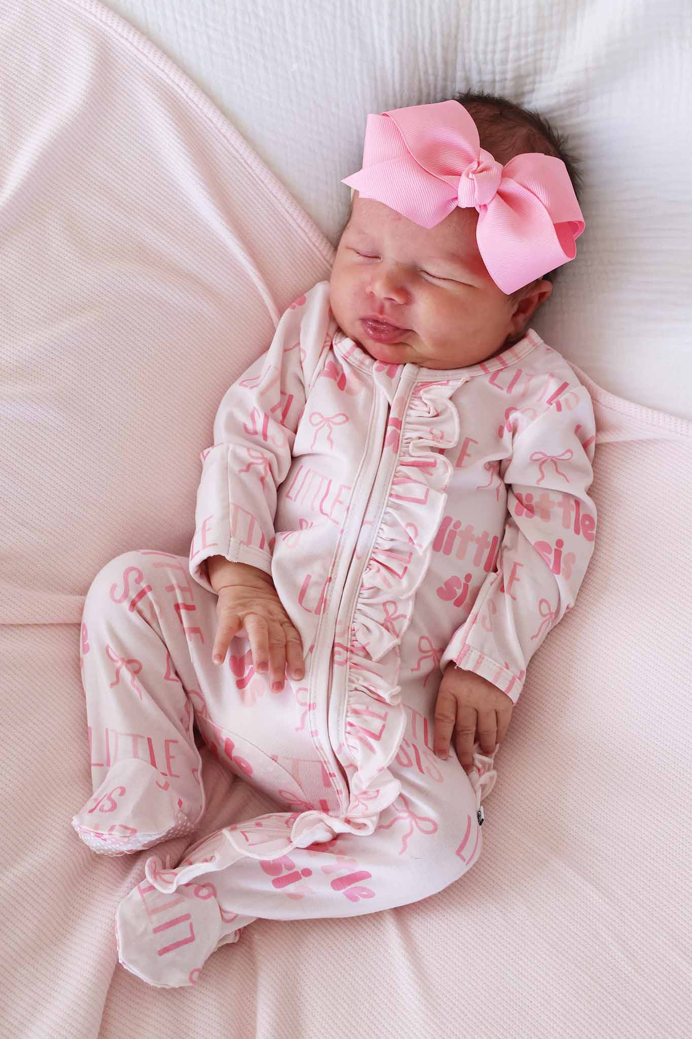 Ruffle Zipper Footie | Little Sis - Image 7