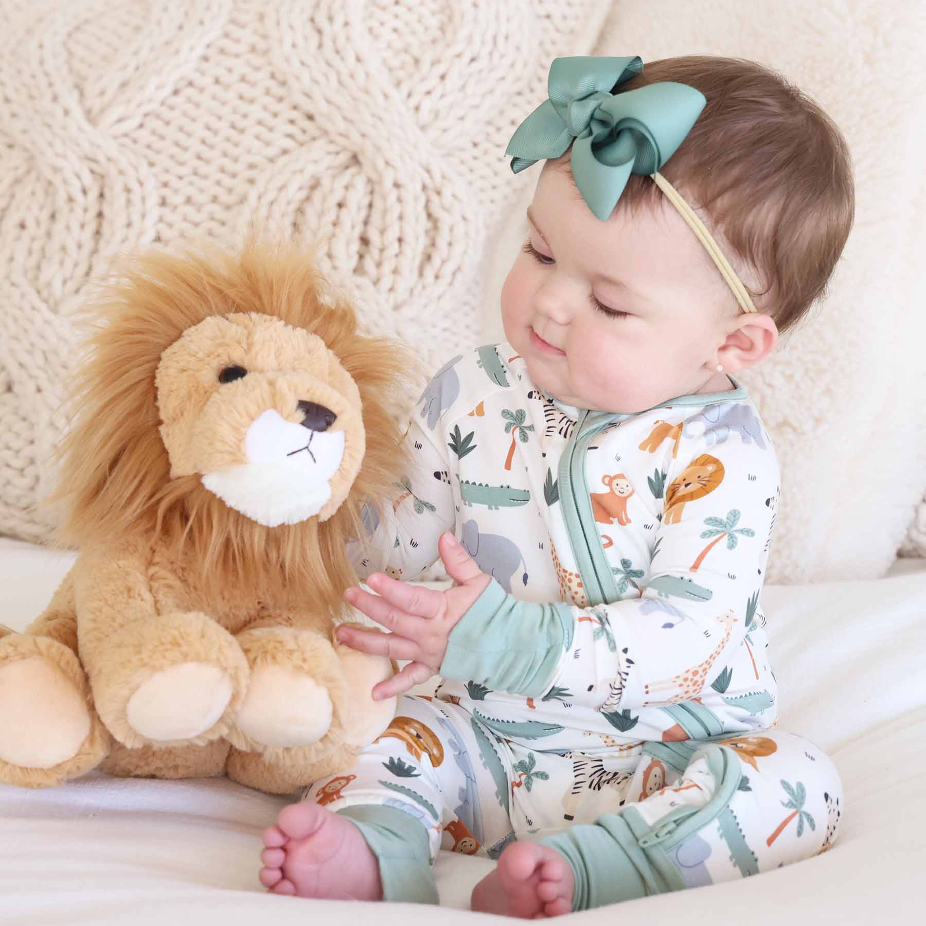 Safari Snuggles Convertible Zip Romper - Image 15