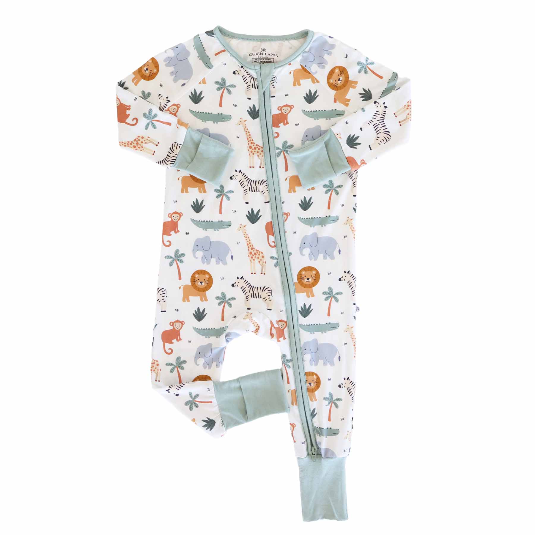 Safari Snuggles Convertible Zip Romper - Image 6