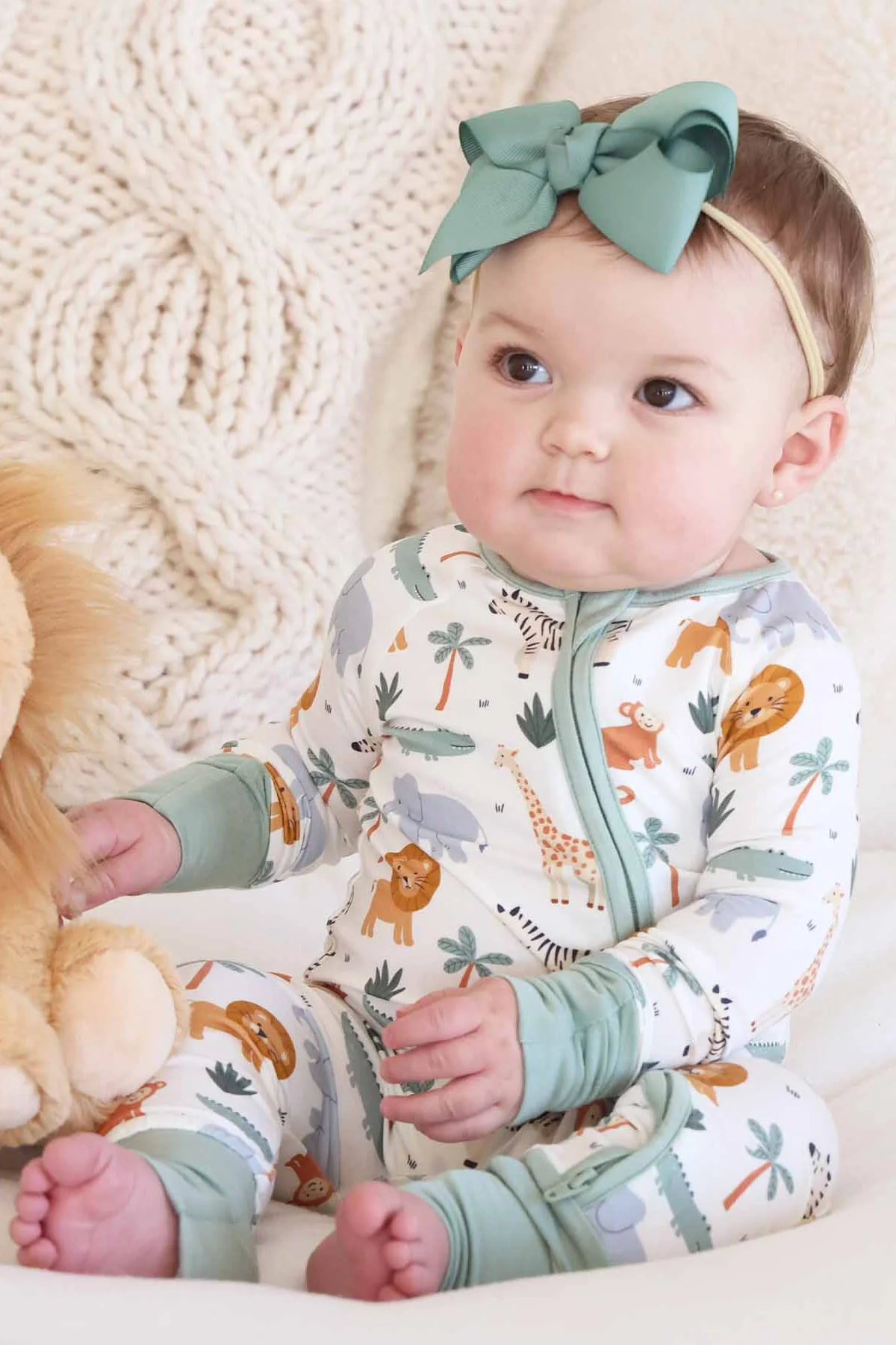 Safari Snuggles Convertible Zip Romper - Image 7