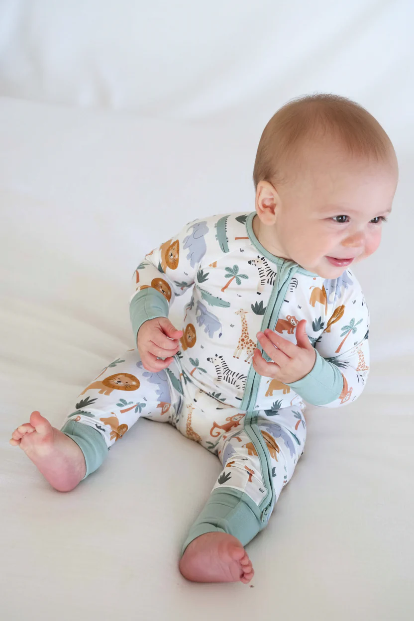 Safari Snuggles Convertible Zip Romper - Image 8