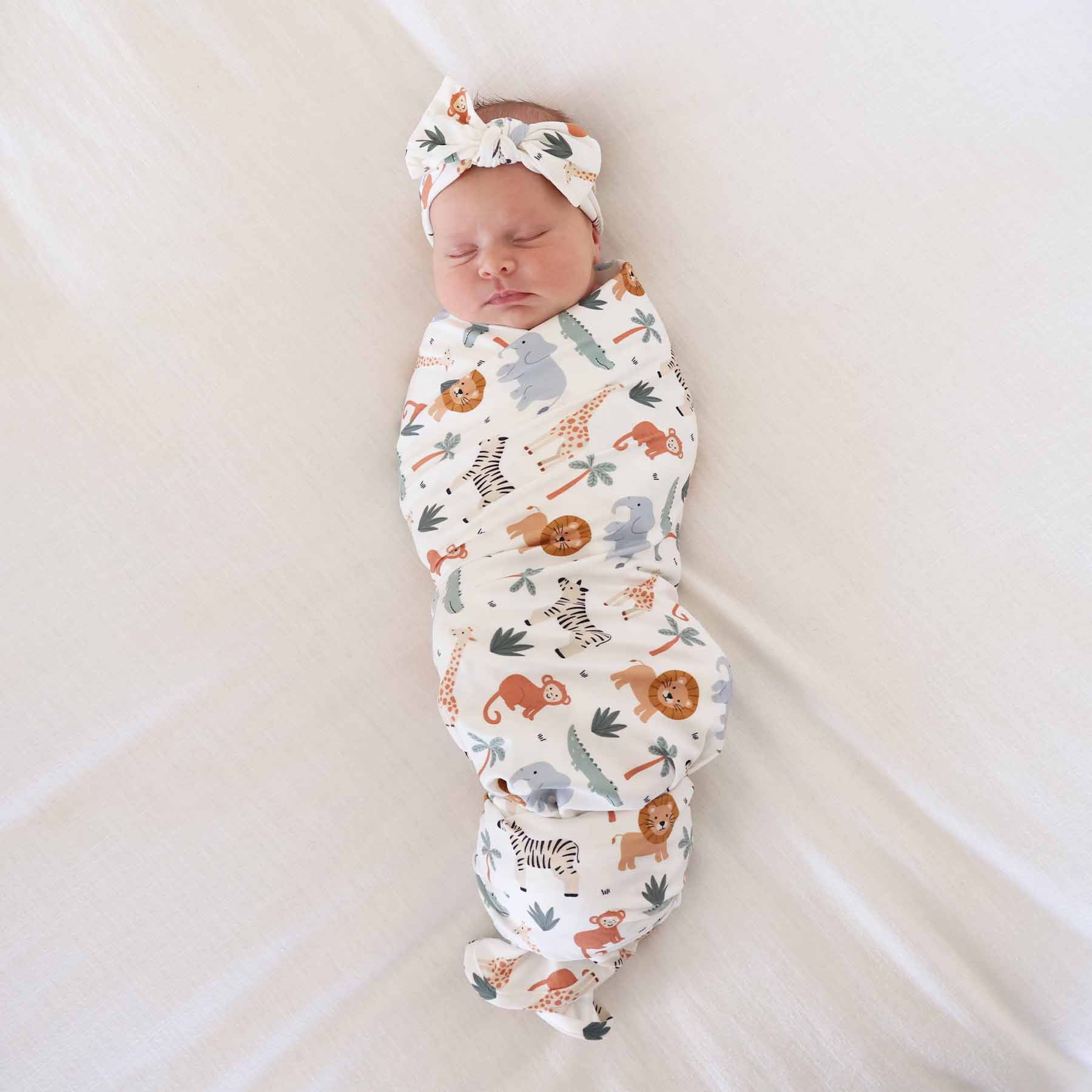 Safari Snuggles Oversized Swaddle Blanket - Image 4