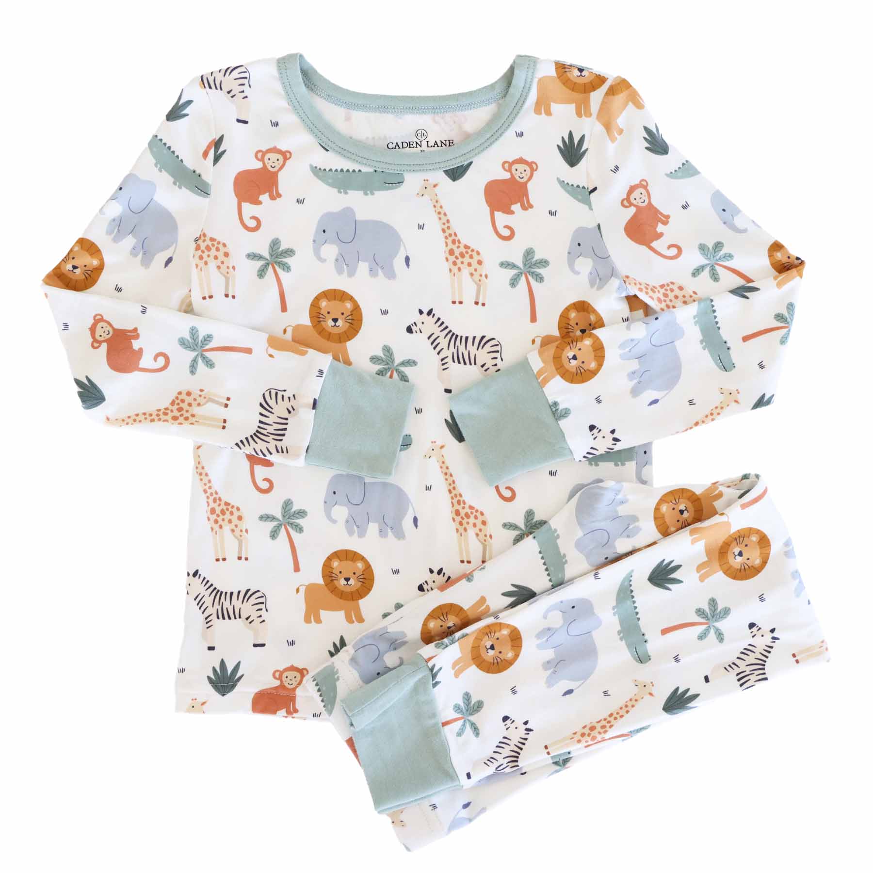 Safari Snuggles Two Piece Pajama Set - Image 2