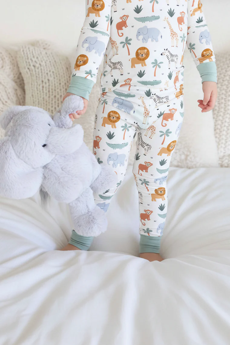 Safari Snuggles Two Piece Pajama Set - Image 4