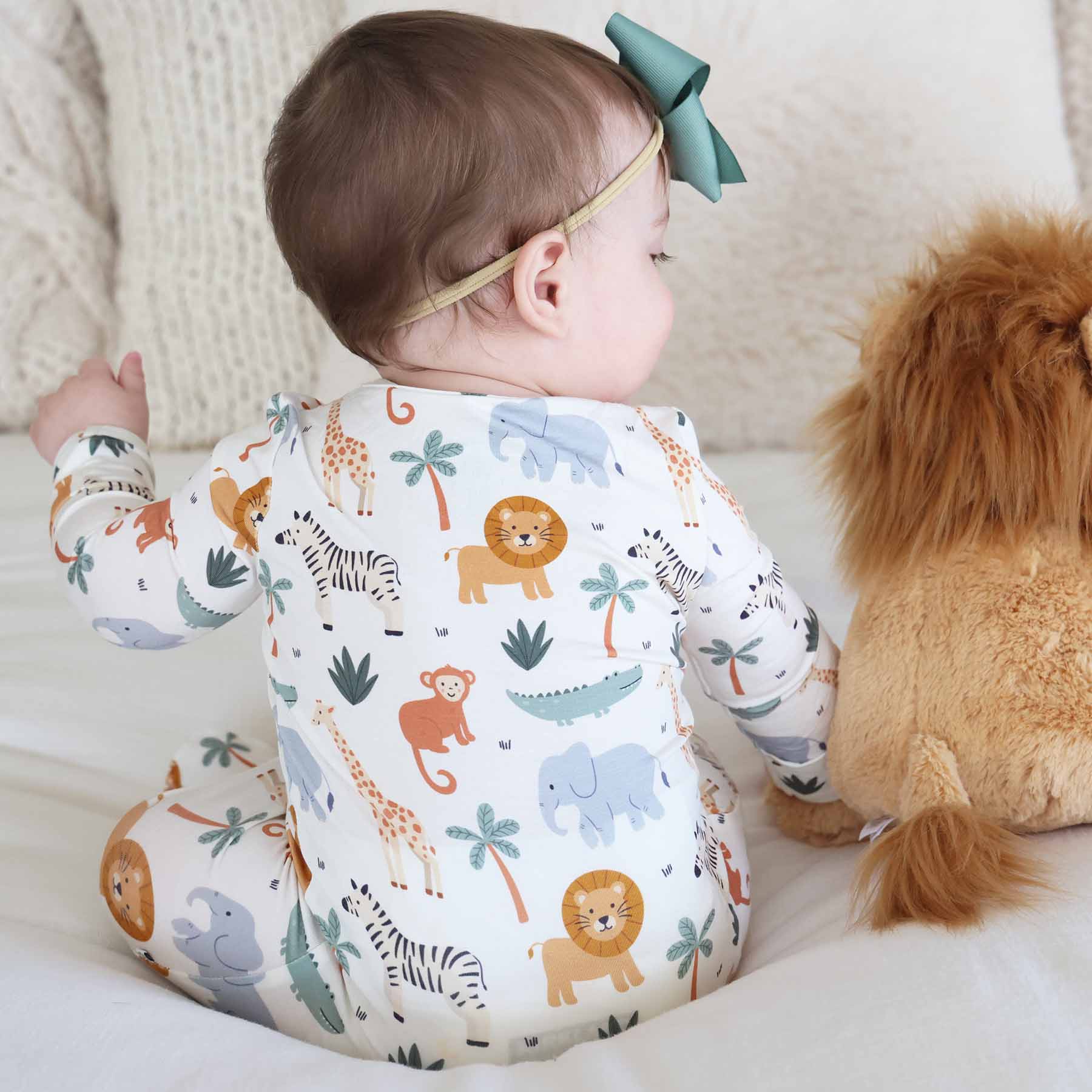 Safari Snuggles Zipper Footie - Image 3