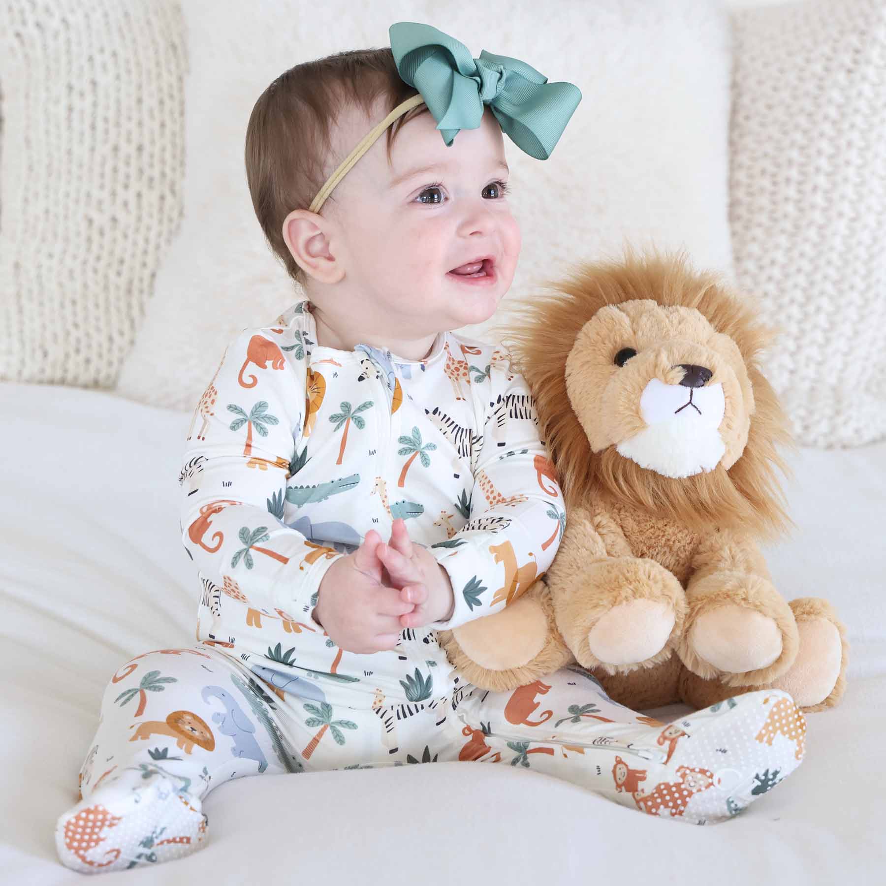 Safari Snuggles Zipper Footie - Image 4