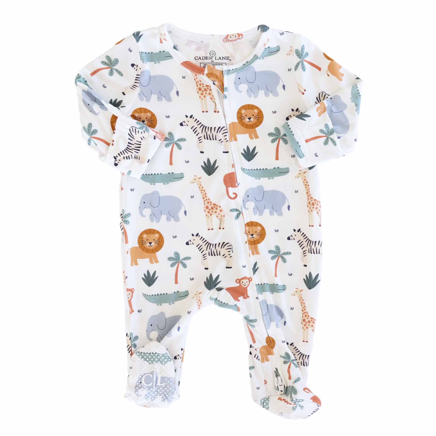Safari Snuggles Zipper Footie - Image 5