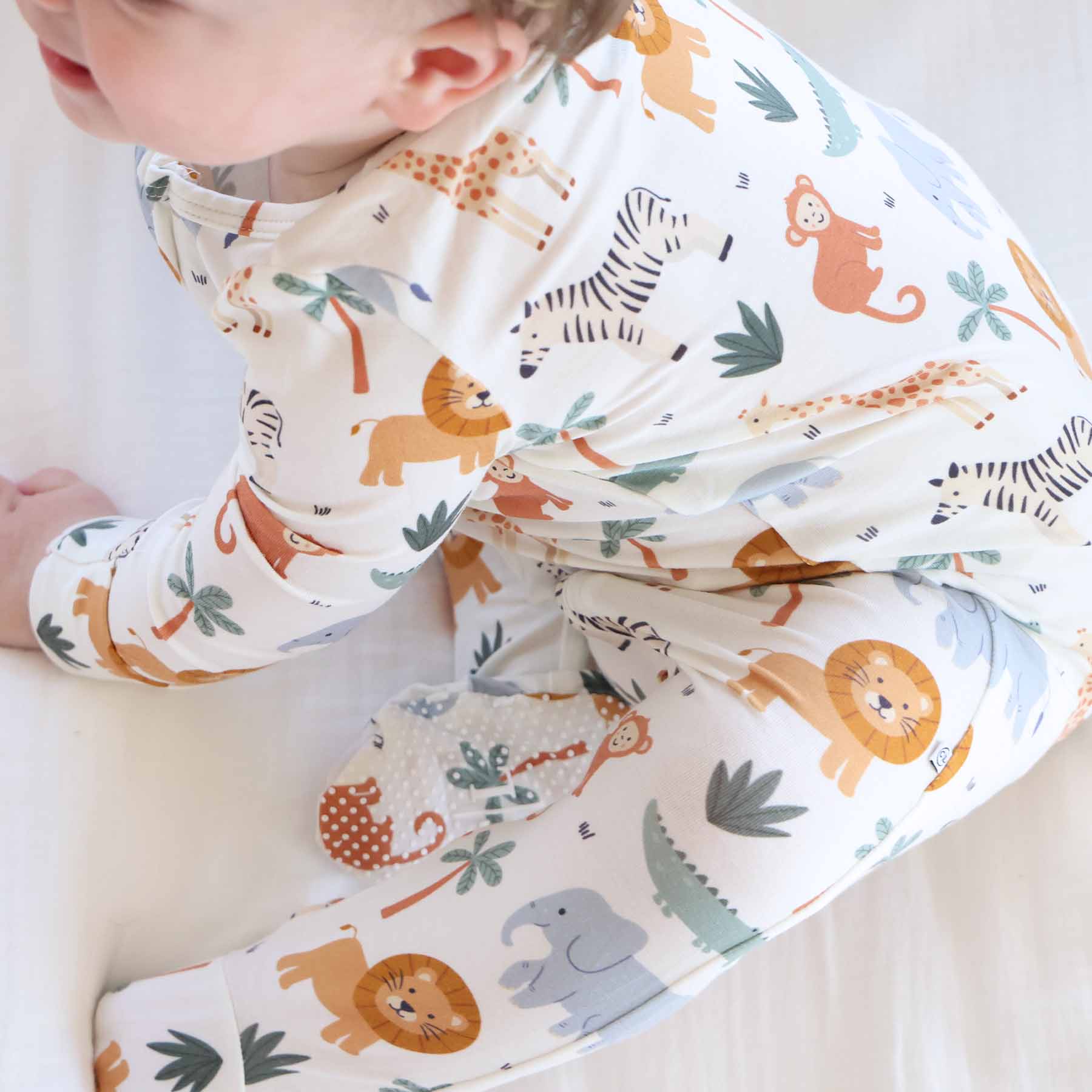 Safari Snuggles Zipper Footie - Image 7