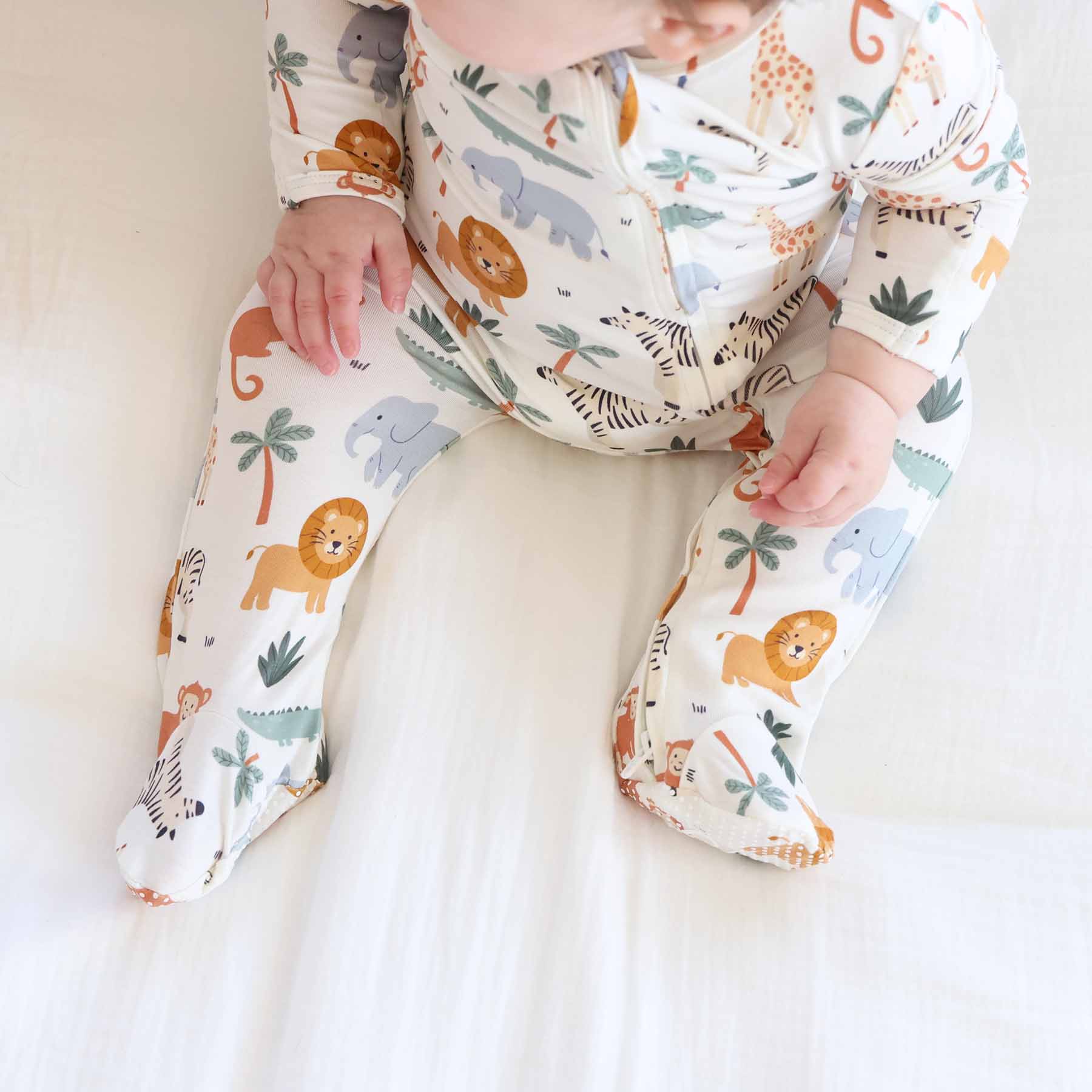 Safari Snuggles Zipper Footie - Image 9