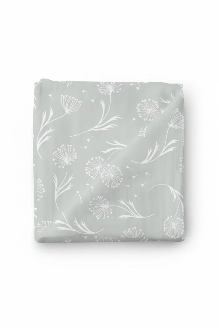 Sage Dandelion Swaddle Blanket