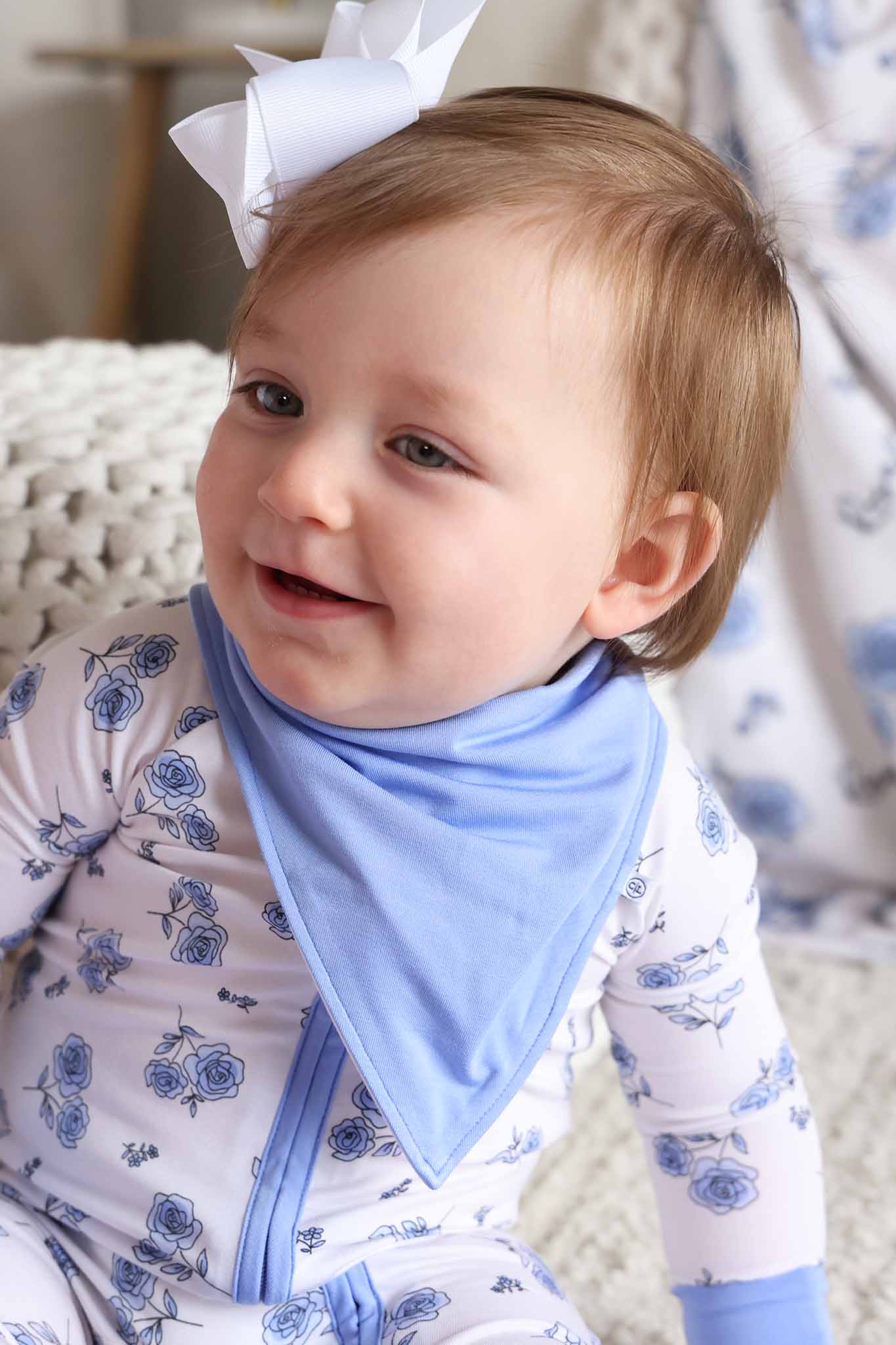 Sapphire Garden 2pc Bandana Bibs - Image 2