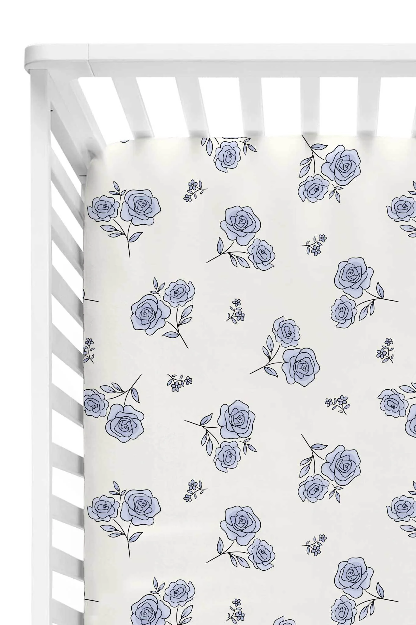 Sapphire Garden Crib Sheet