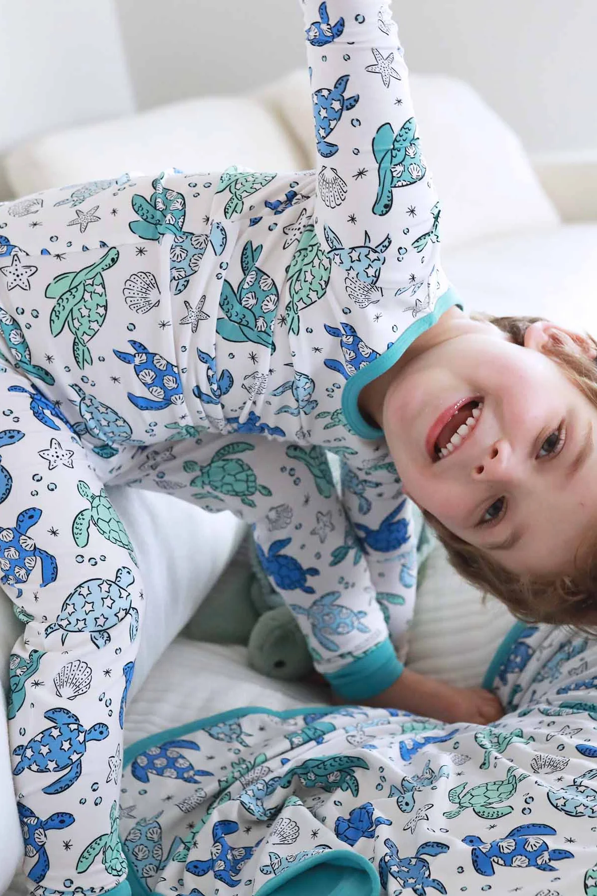 Sea Turtle Splash Two Piece Pajama Set - Image 7