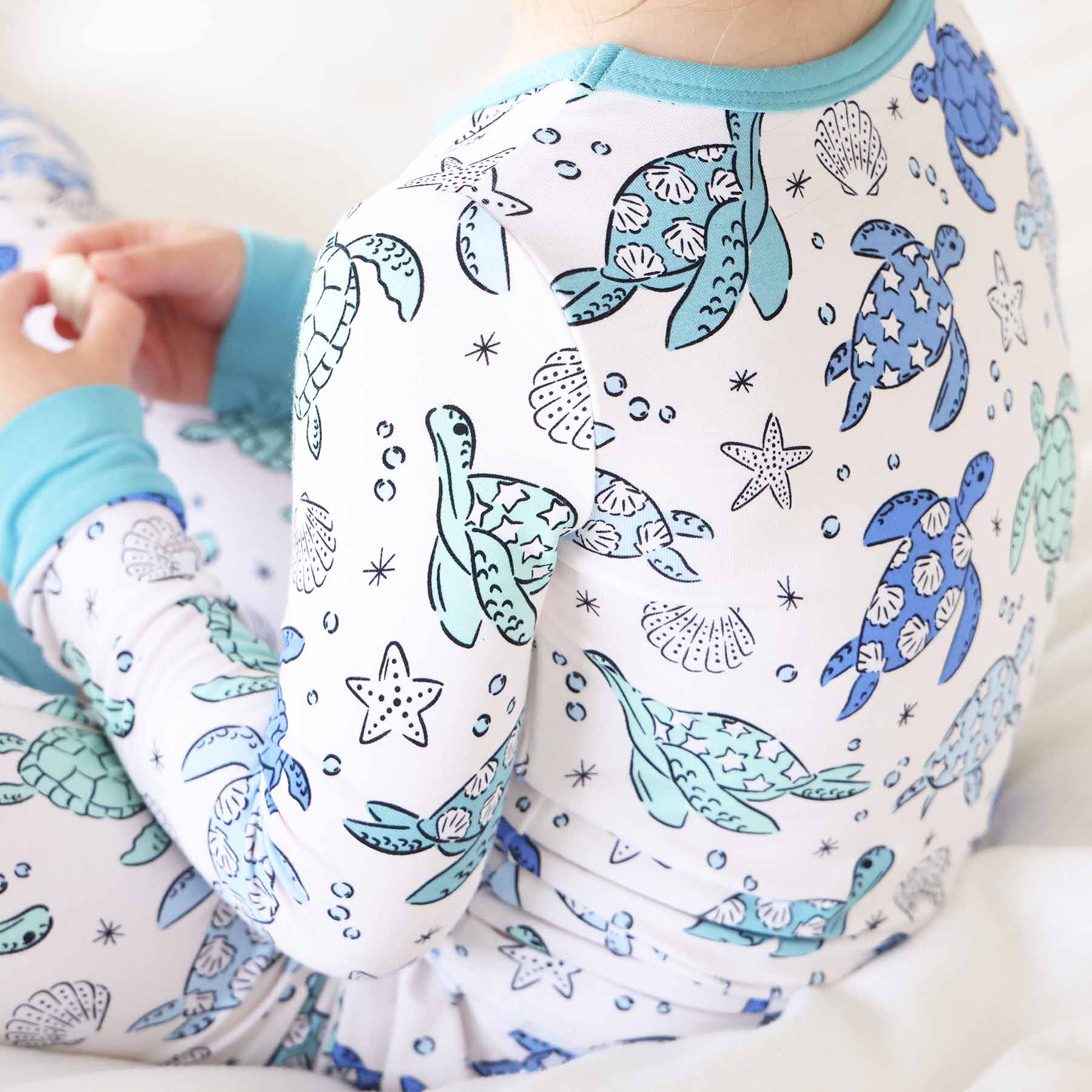 Sea Turtle Splash Two Piece Pajama Set - Image 8