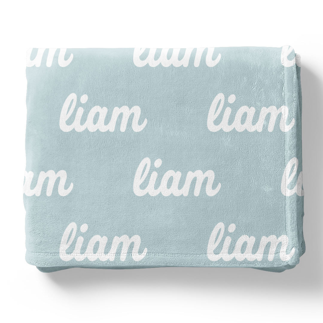 Seafoam Personalized Color Blanket - Image 10