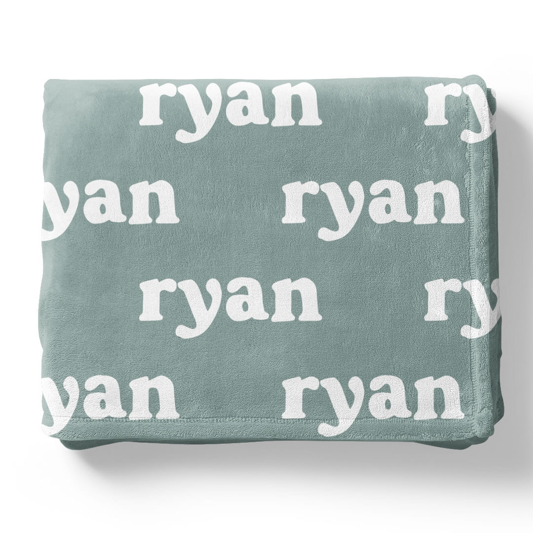 Seafoam Personalized Color Blanket - Image 15