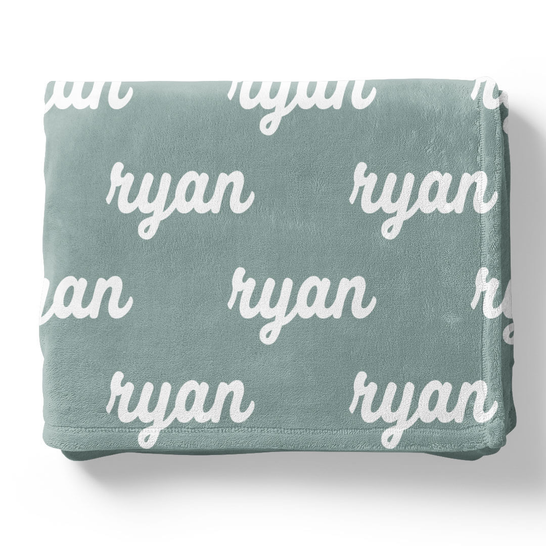Seafoam Personalized Color Blanket - Image 16