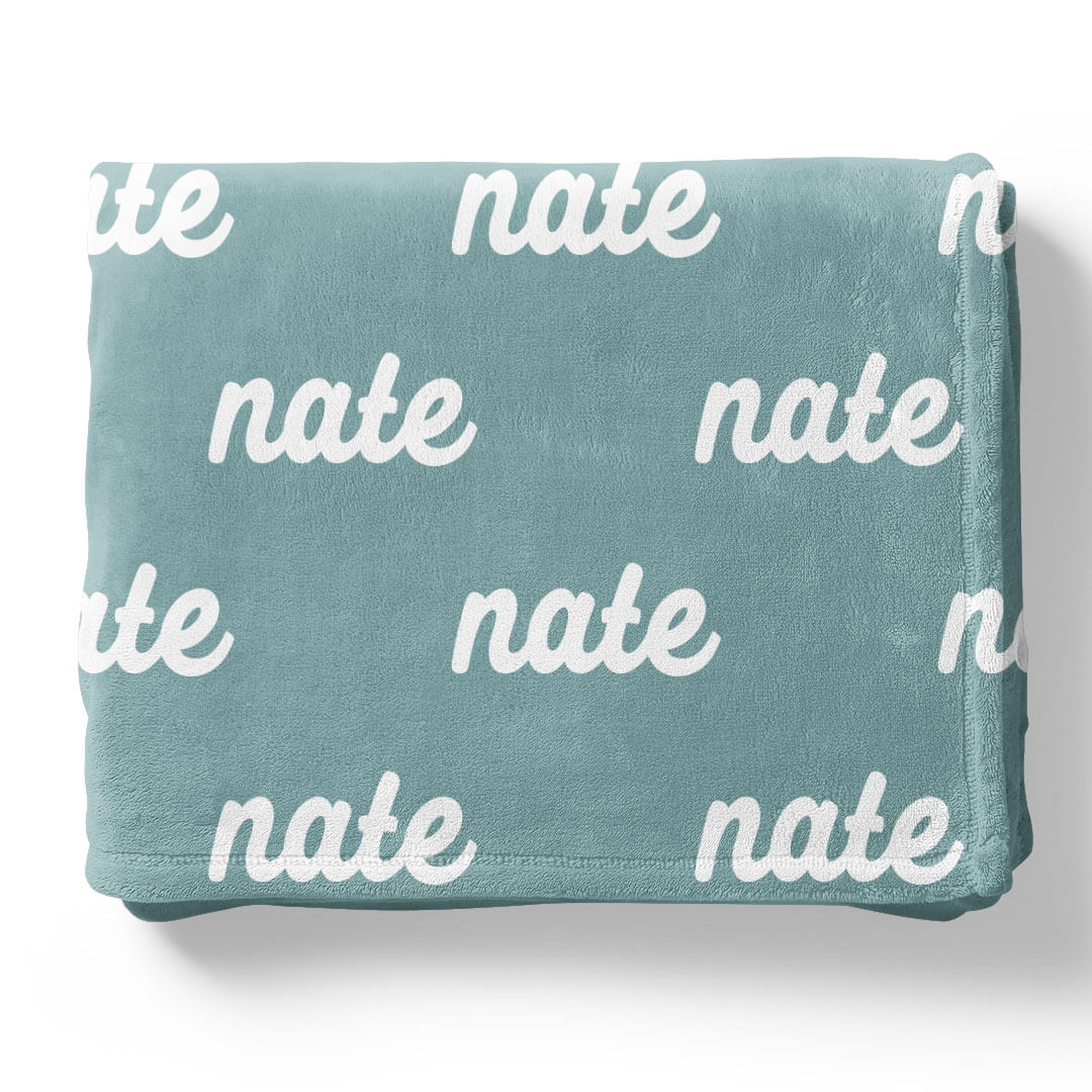 Seafoam Personalized Color Blanket - Image 18