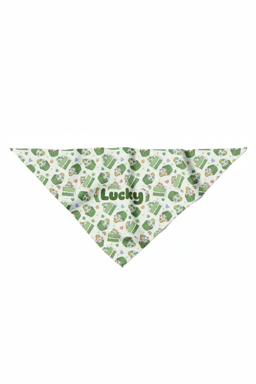 Shamrock Sweets Personalized Pet Bandana - Image 4
