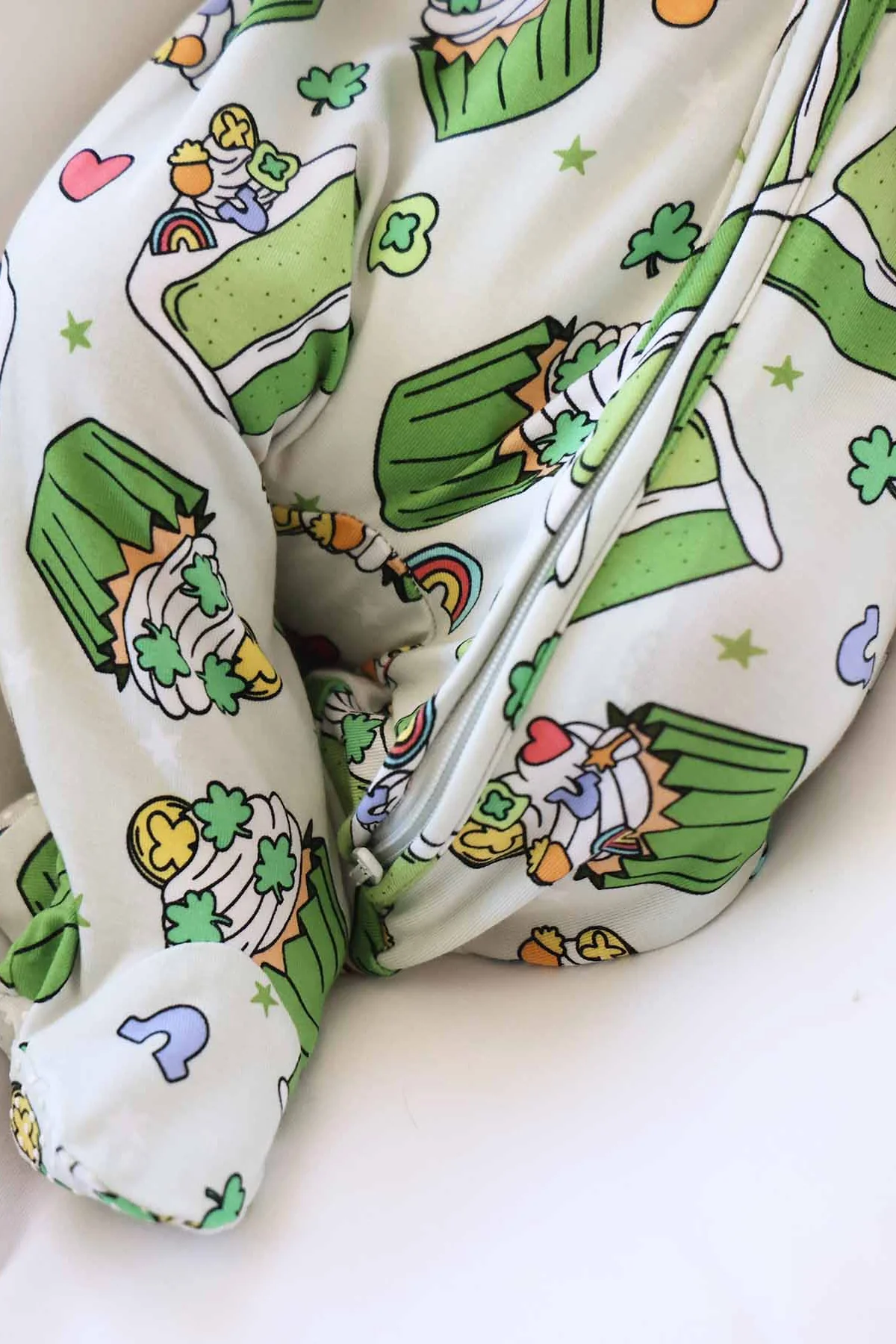 Shamrock Sweets Zipper Footie - Image 13