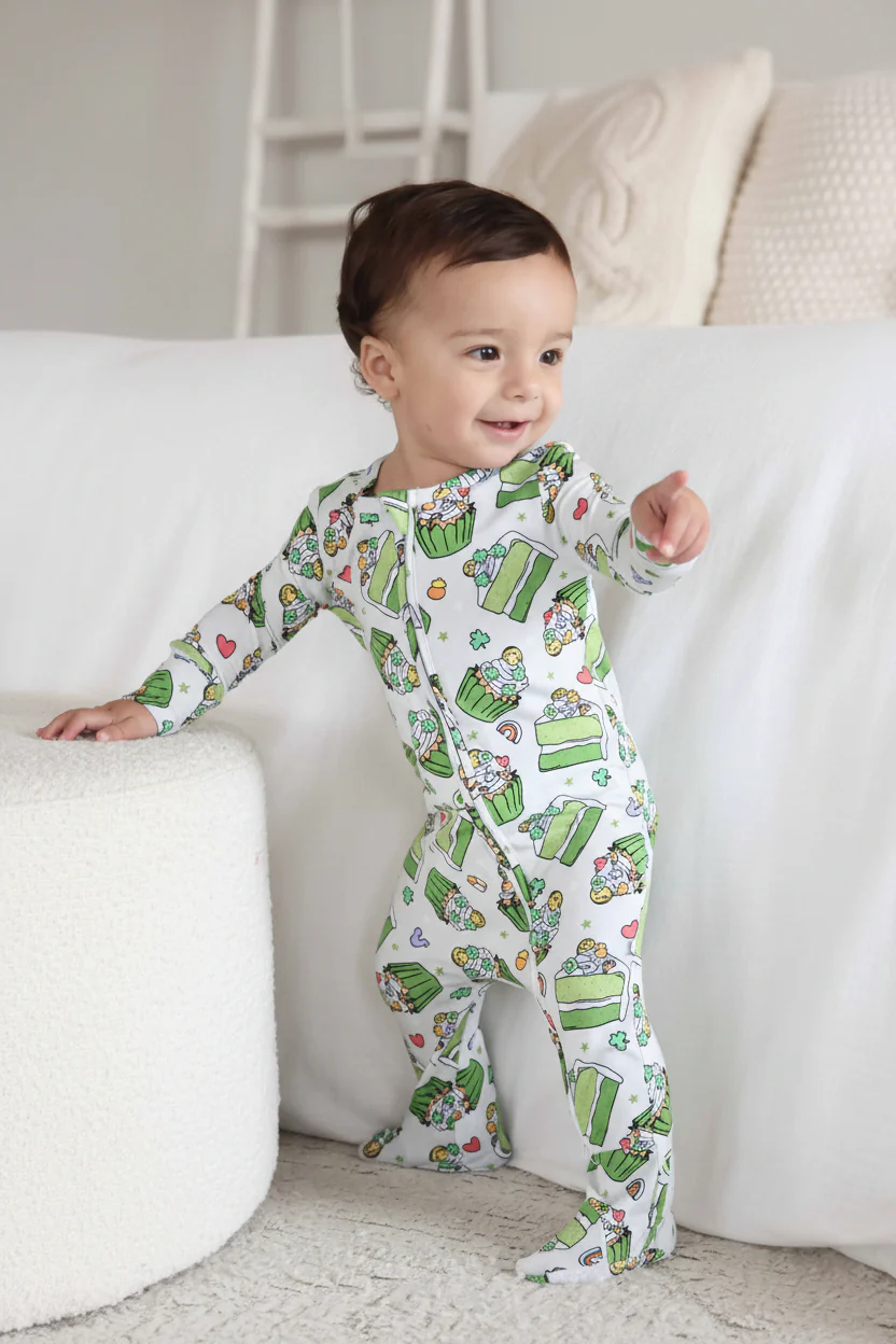 Shamrock Sweets Zipper Footie - Image 18