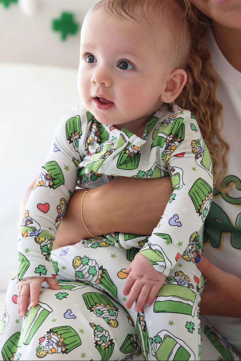Shamrock Sweets Zipper Footie - Image 20