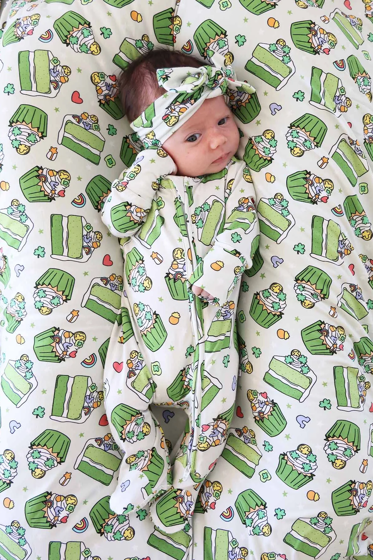Shamrock Sweets Zipper Footie - Image 25
