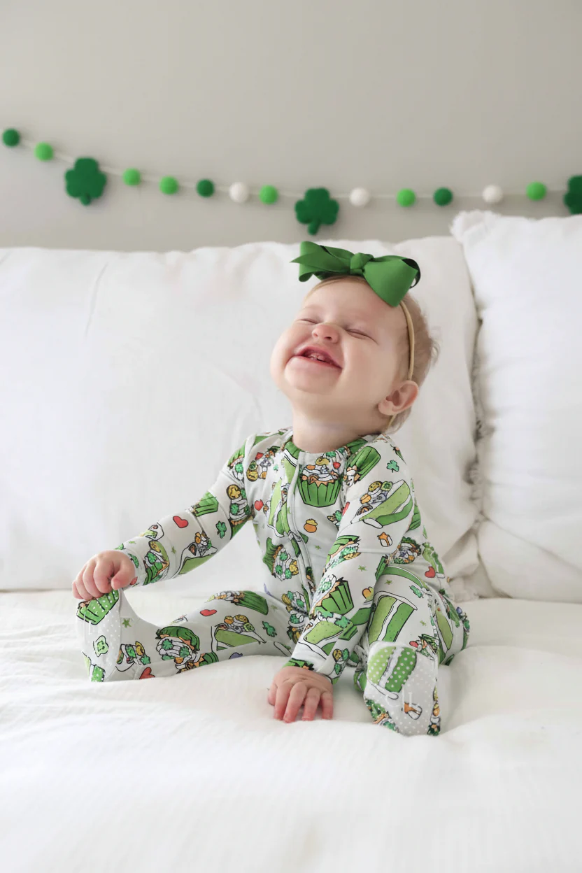 Shamrock Sweets Zipper Footie - Image 6