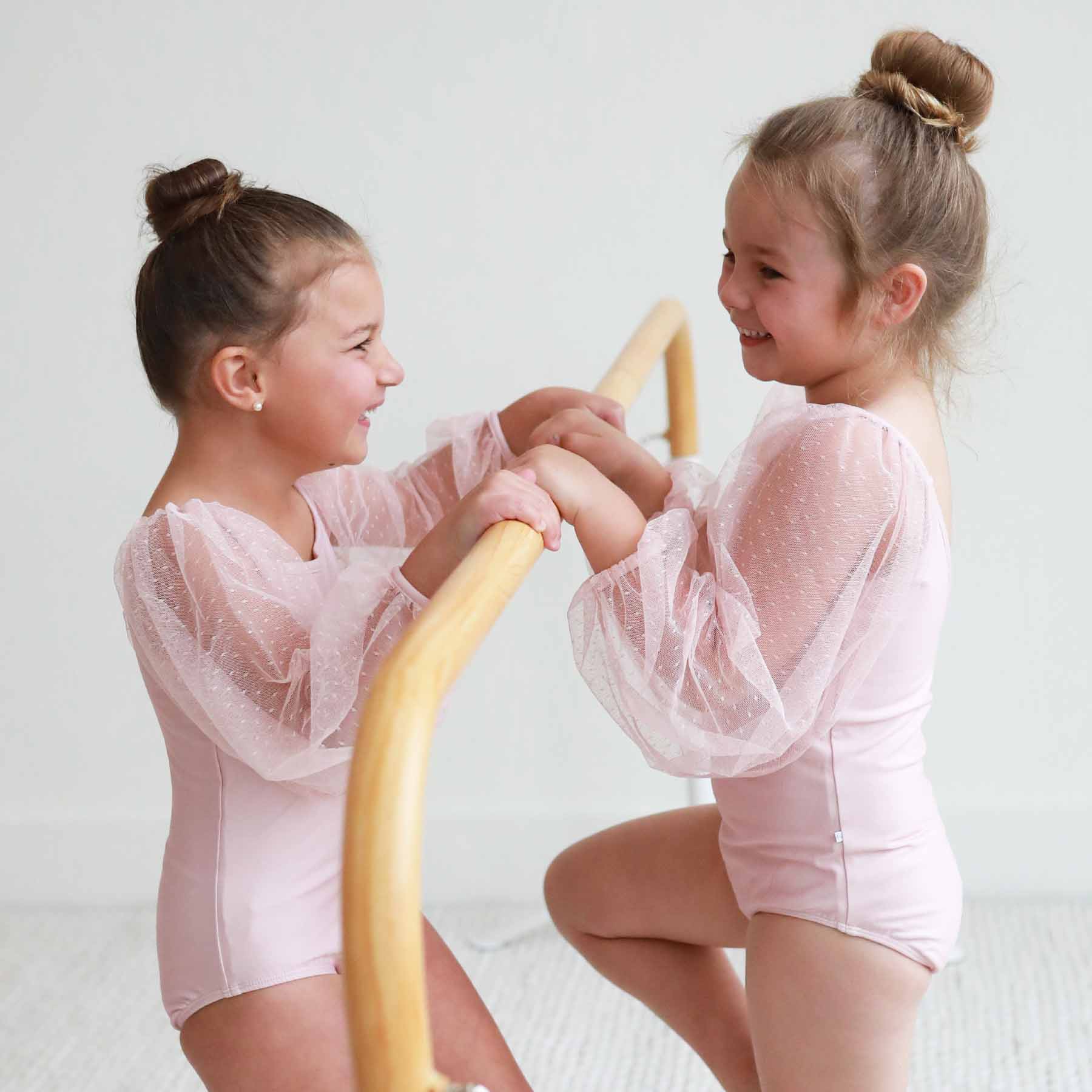 Sheer Long Sleeve Leotard | Mauve - Image 14