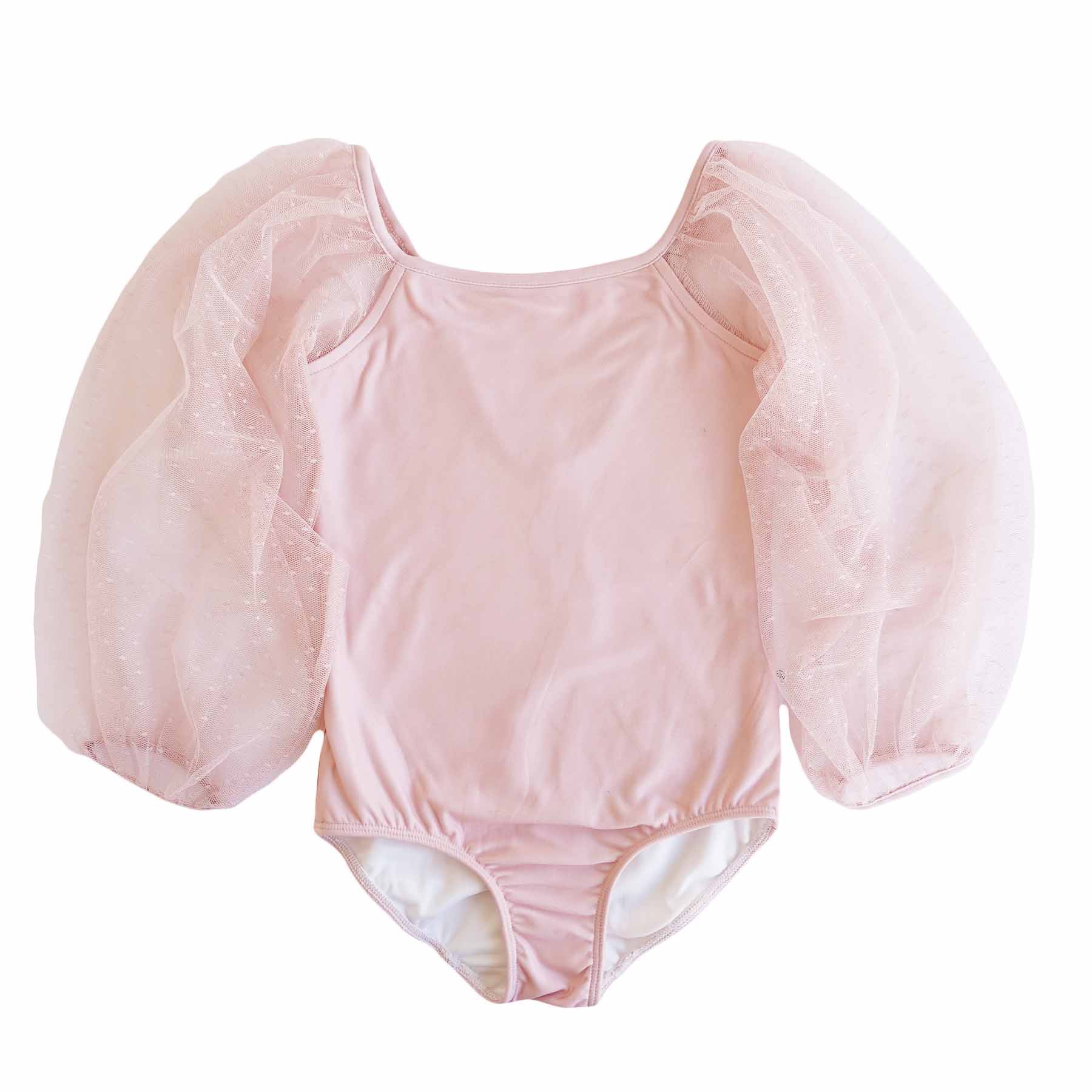 Sheer Long Sleeve Leotard | Mauve - Image 2