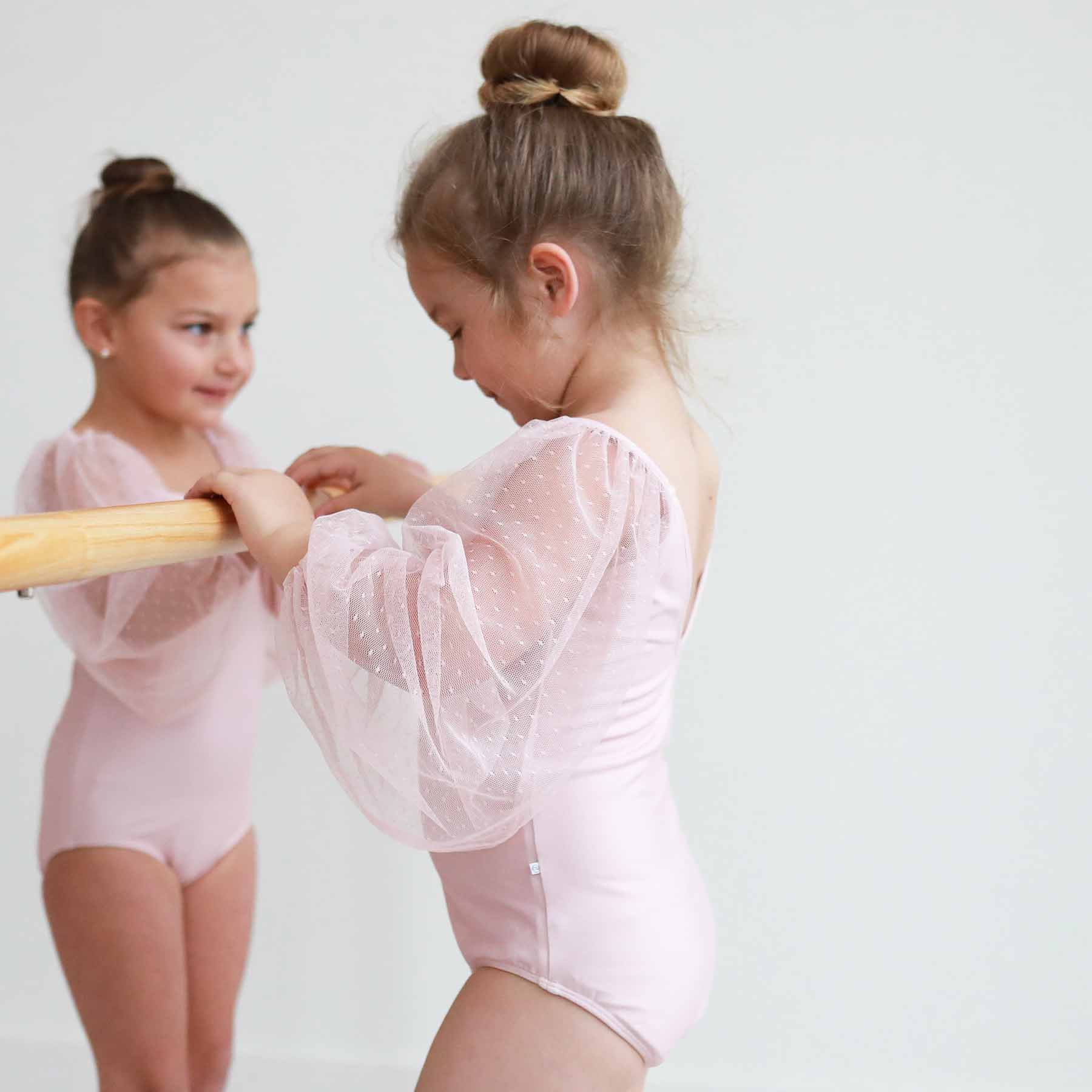 Sheer Long Sleeve Leotard | Mauve - Image 8